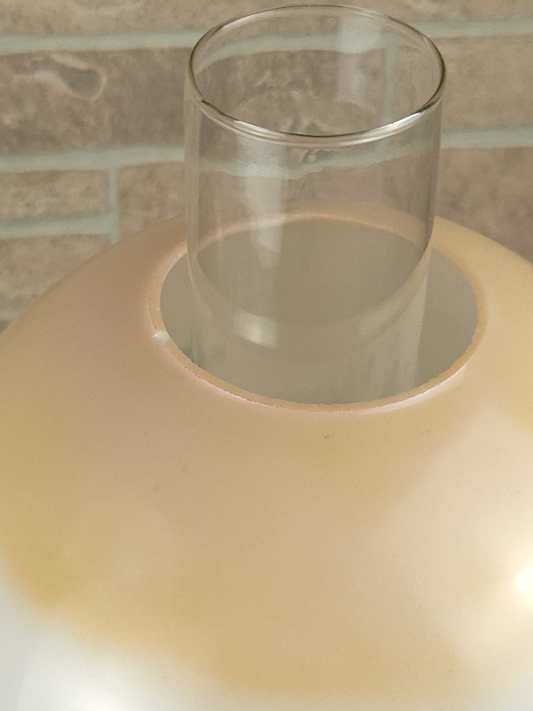 1940s American Hand-Painted Glass Globe Lamp