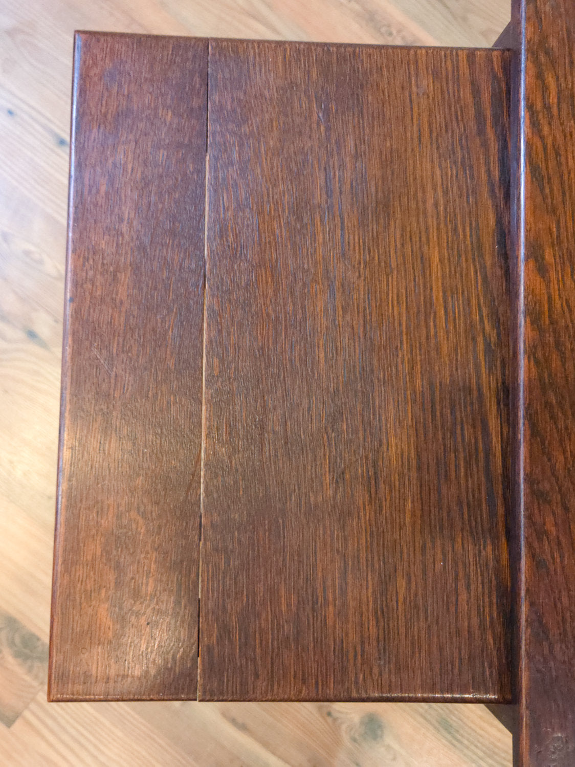 Early 20th Century English Oak Nesting Tables — Set of Three