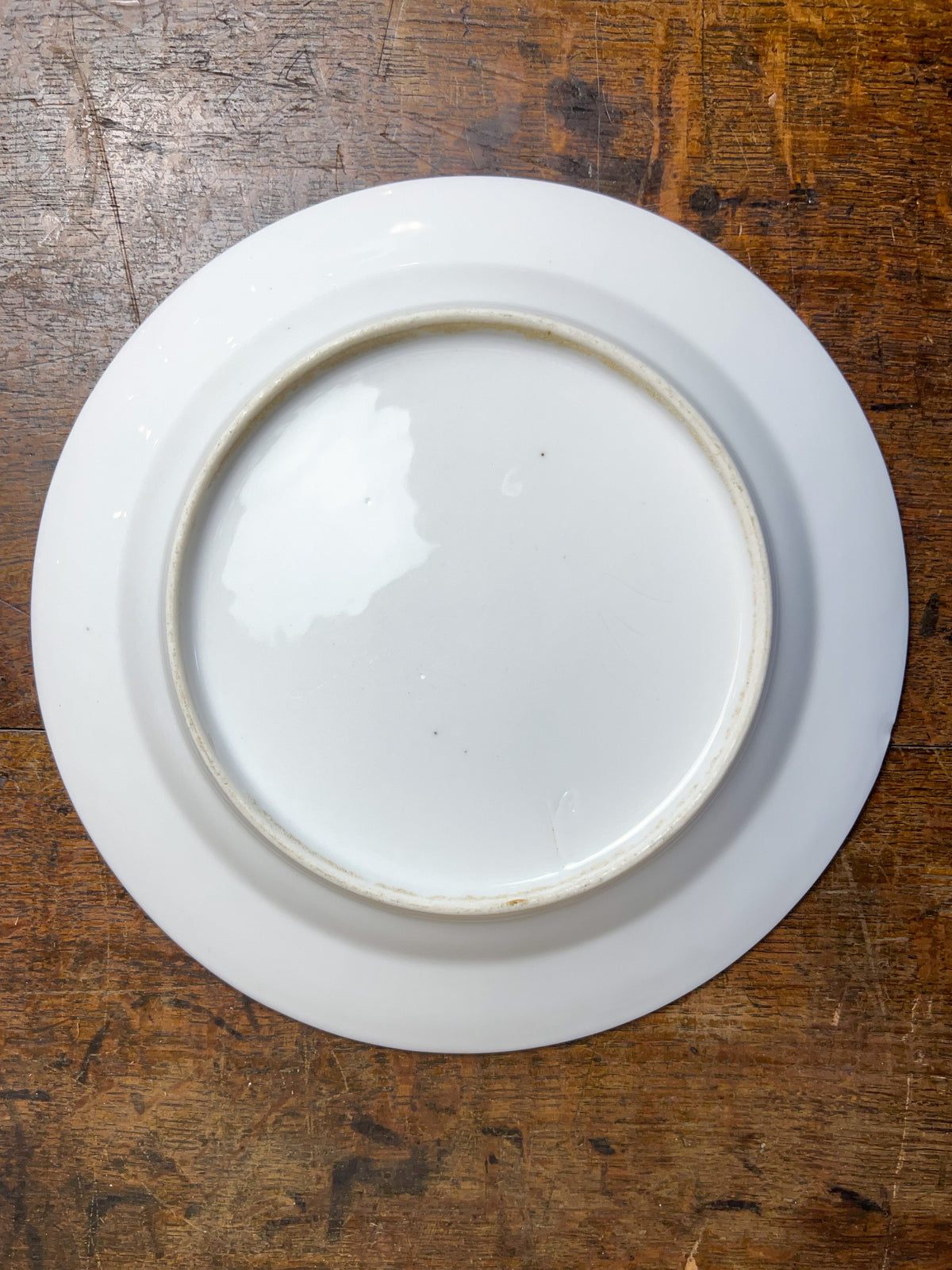 19th Century Old Paris Porcelain Hand-Painted Rose Plate