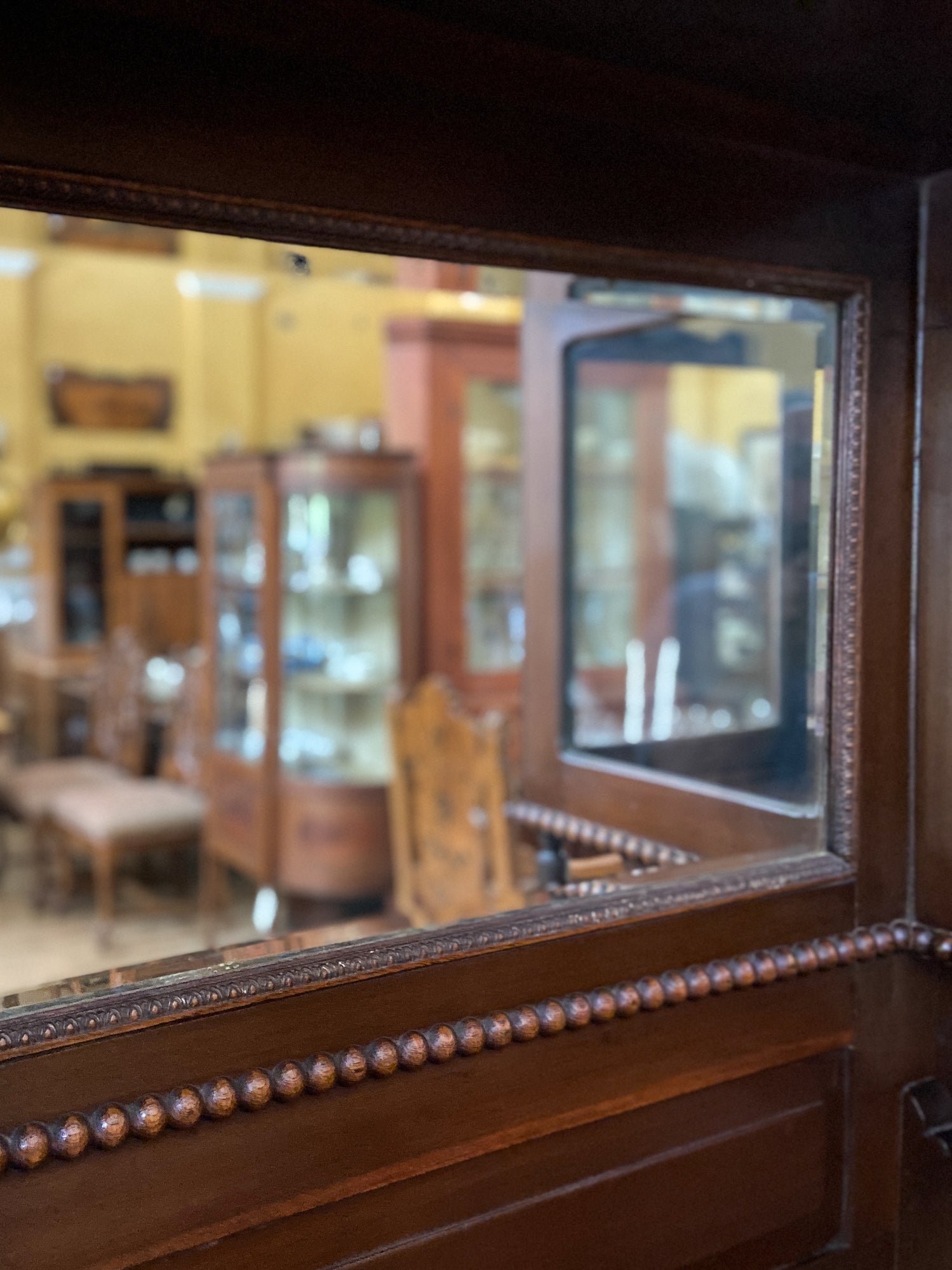 19th Century American Mirror-Back Display Sideboard