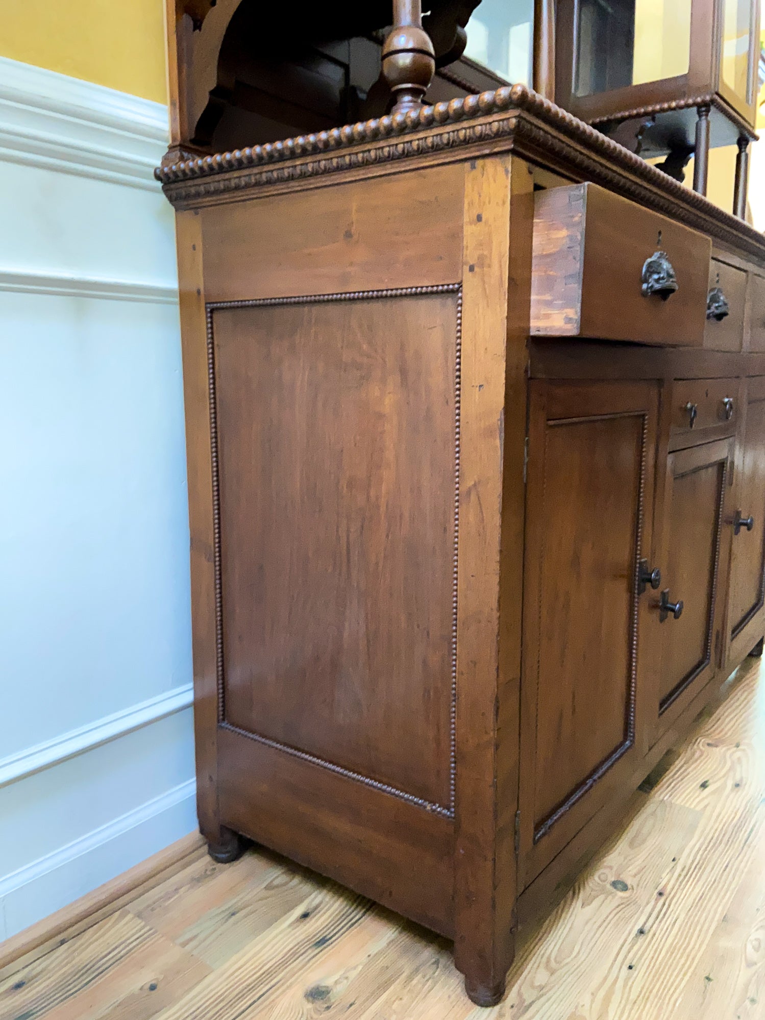 19th Century American Mirror-Back Display Sideboard