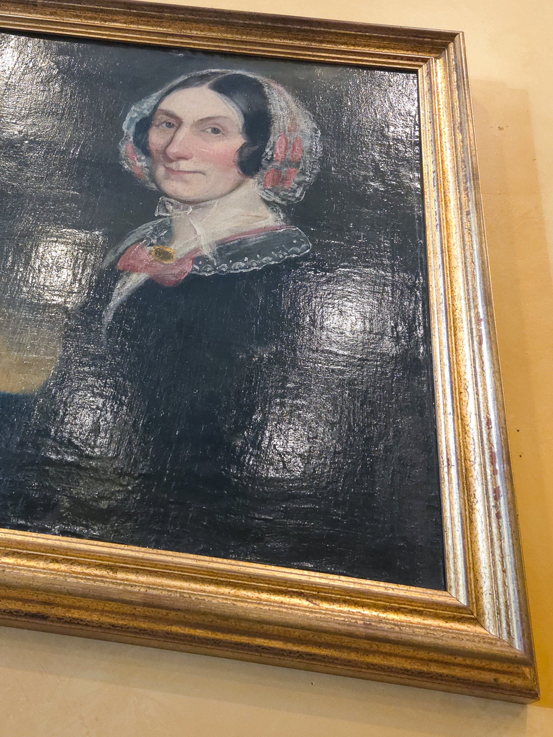 English Folk Art Portrait of a Lady, 18th/19th Century