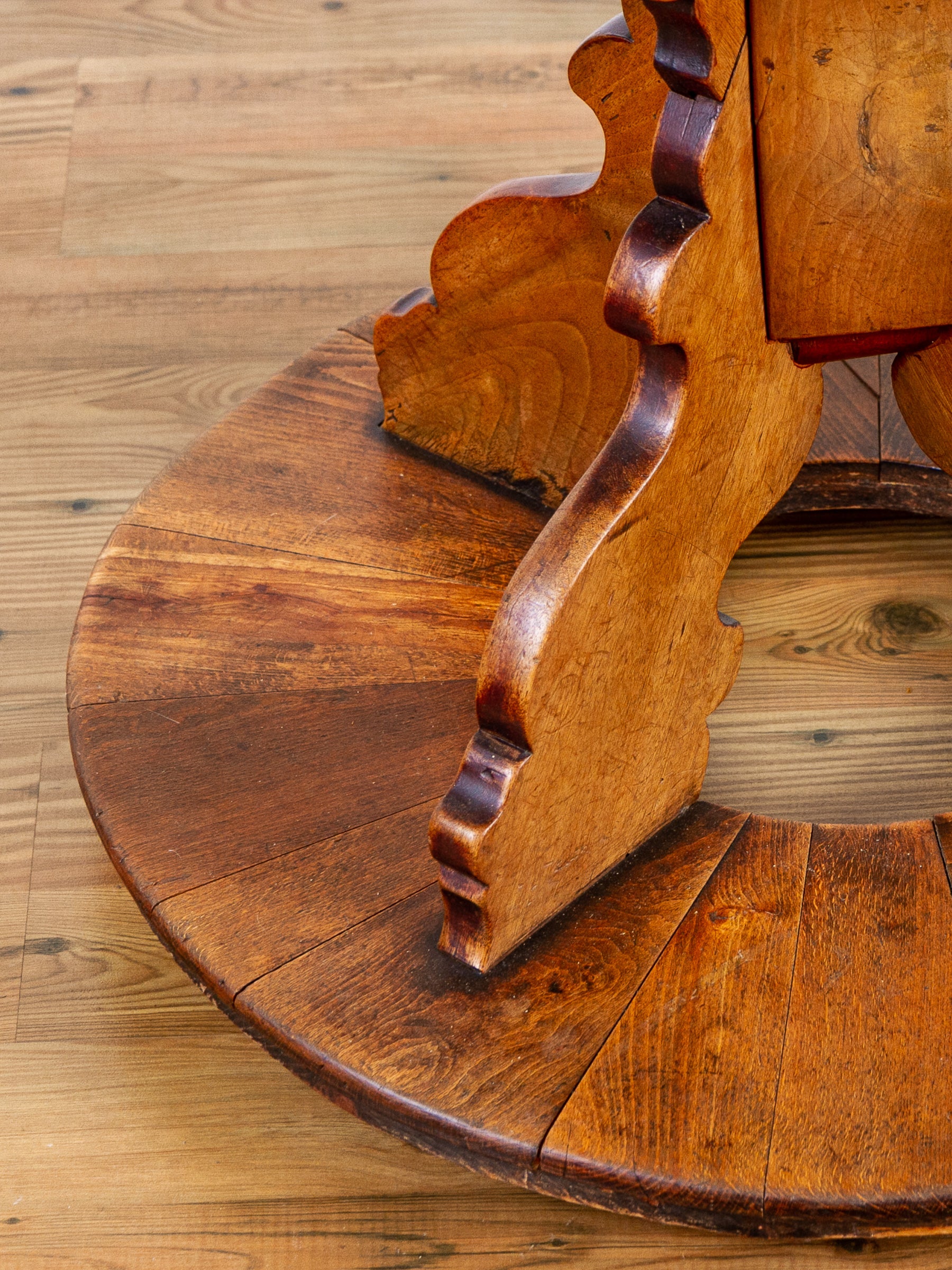 17th Century German Baroque Walnut Center Table with Marble Top