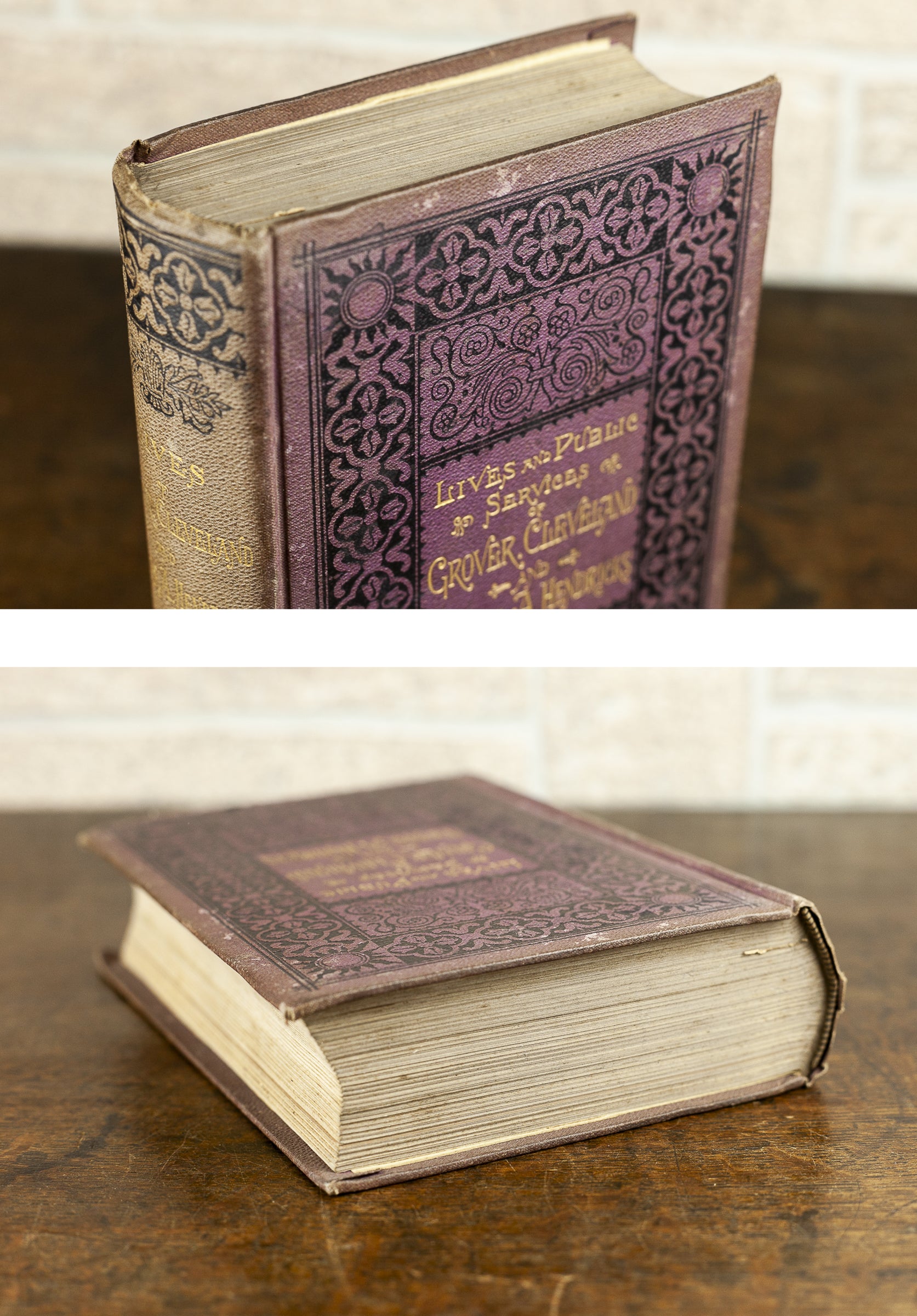 1884 First Edition "Lives and Public Services of Grover Cleveland and Thomas A. Hendricks" by Col. Frank Triplett