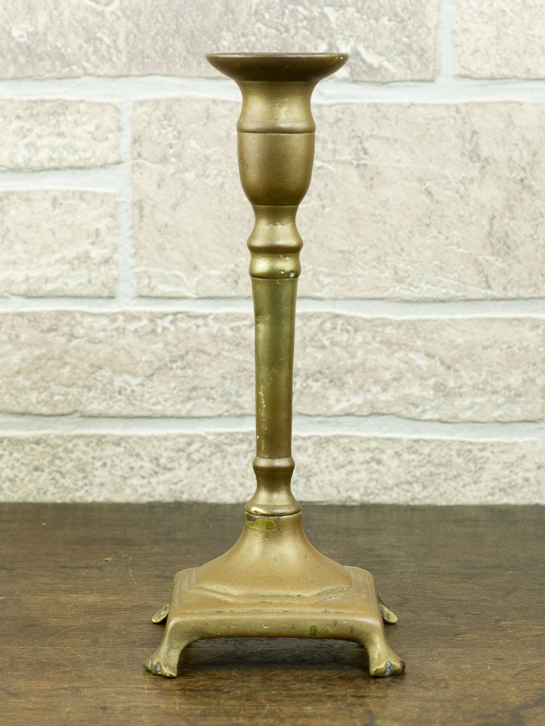 Antique 18th Century Spanish Brass Candlestick