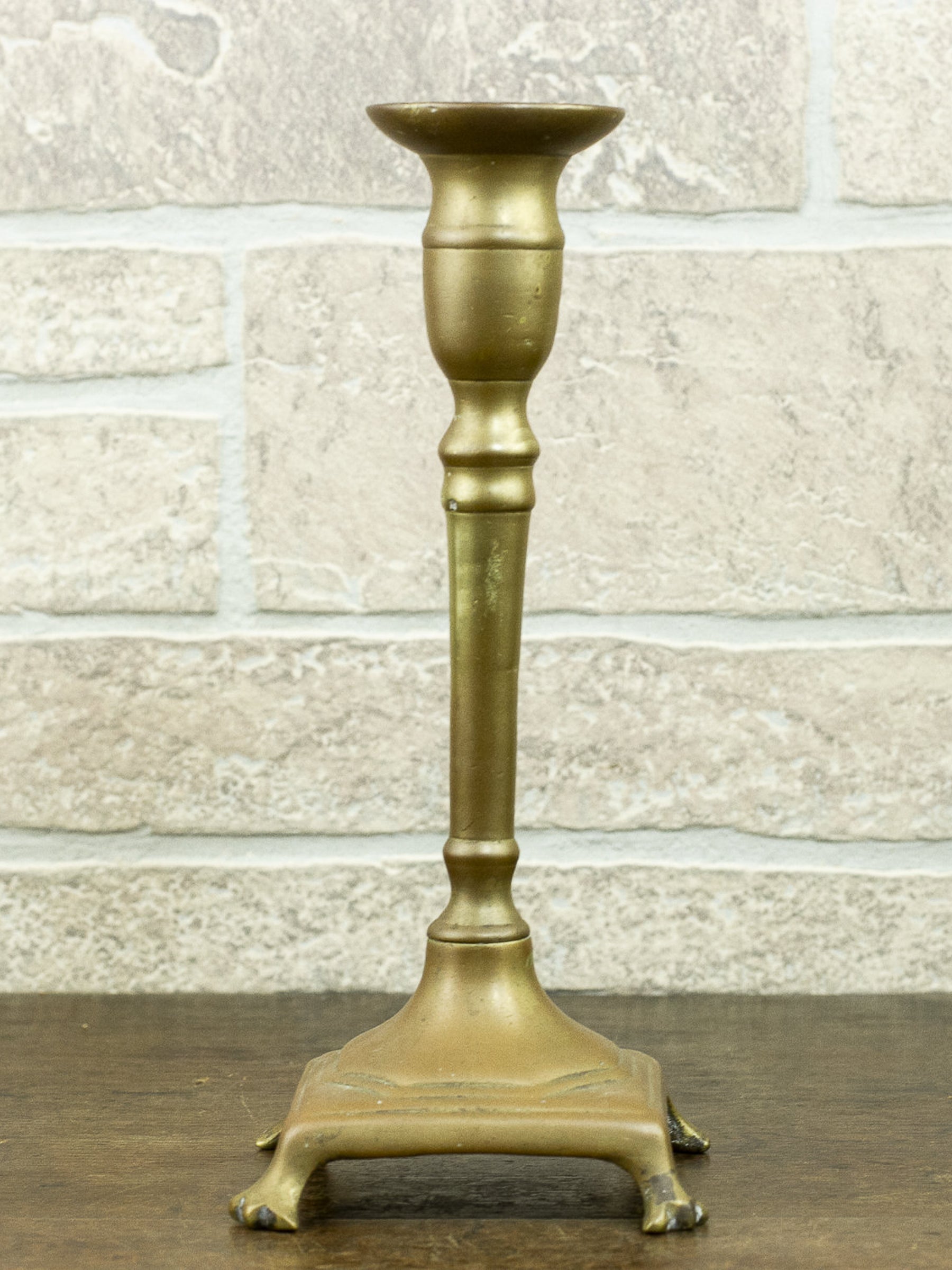 Antique 18th Century Spanish Brass Candlestick