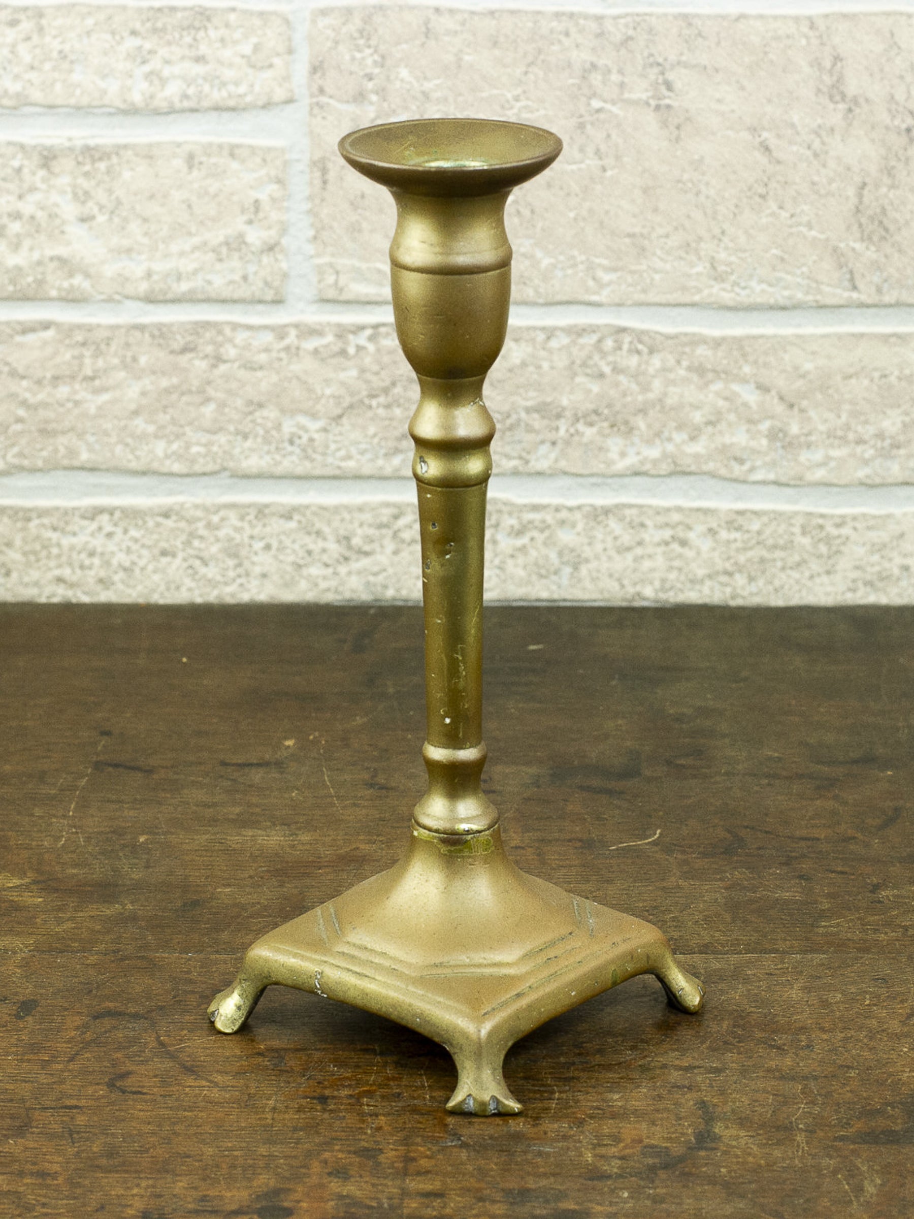 Antique 18th Century Spanish Brass Candlestick