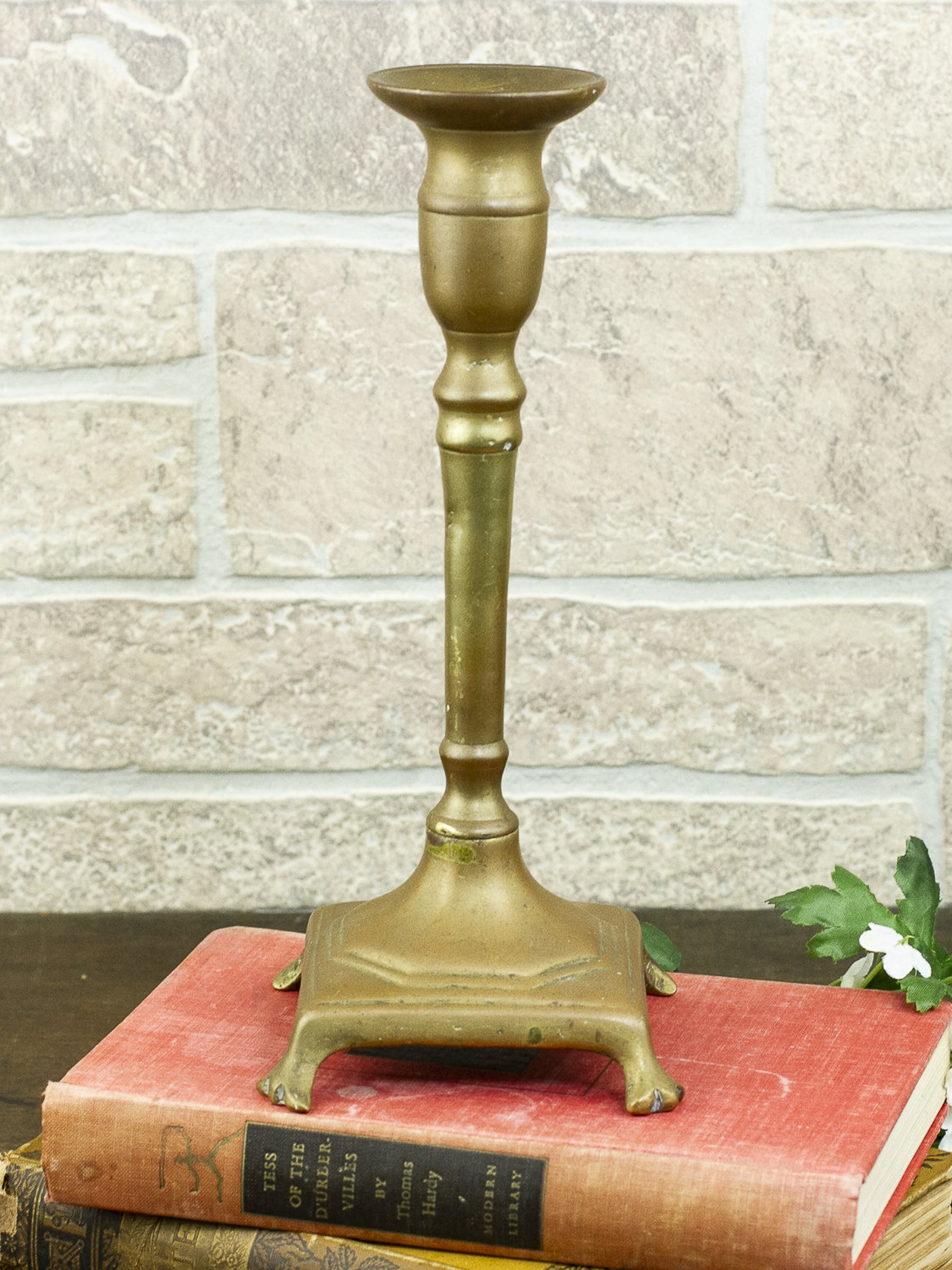 Antique 18th Century Spanish Brass Candlestick