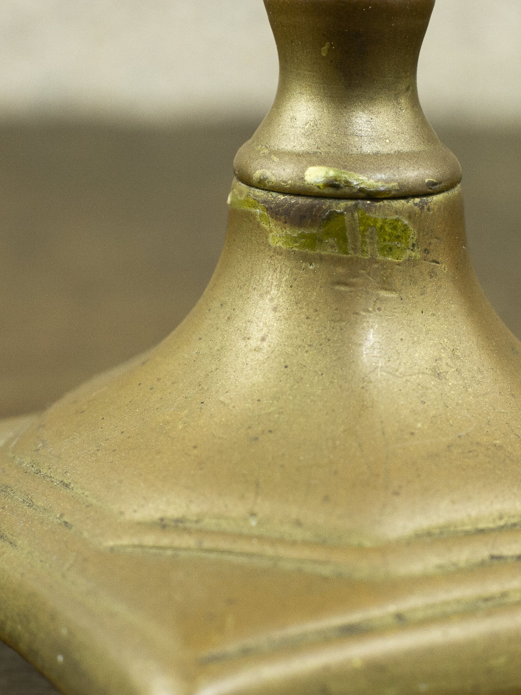 Antique 18th Century Spanish Brass Candlestick