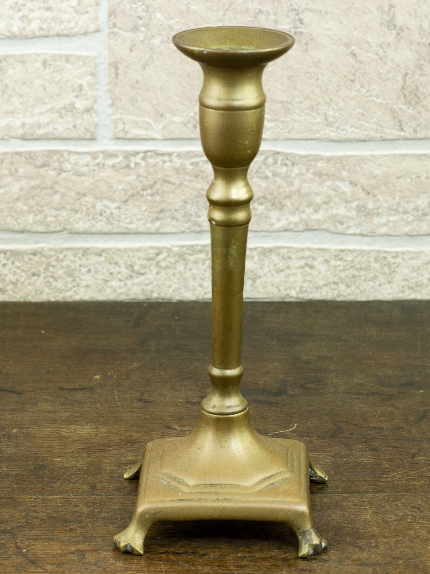 Antique 18th Century Spanish Brass Candlestick