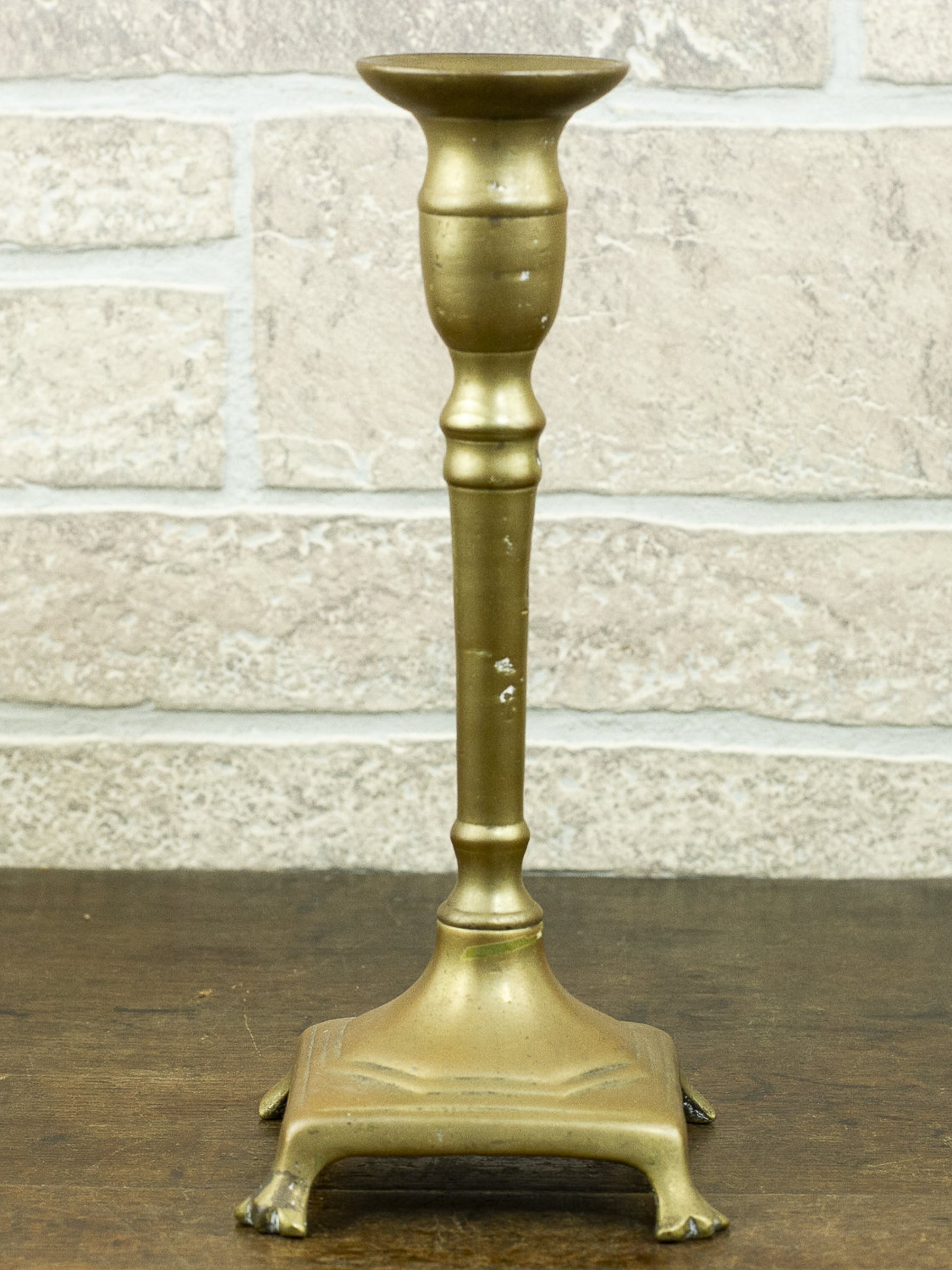 Antique 18th Century Spanish Brass Candlestick