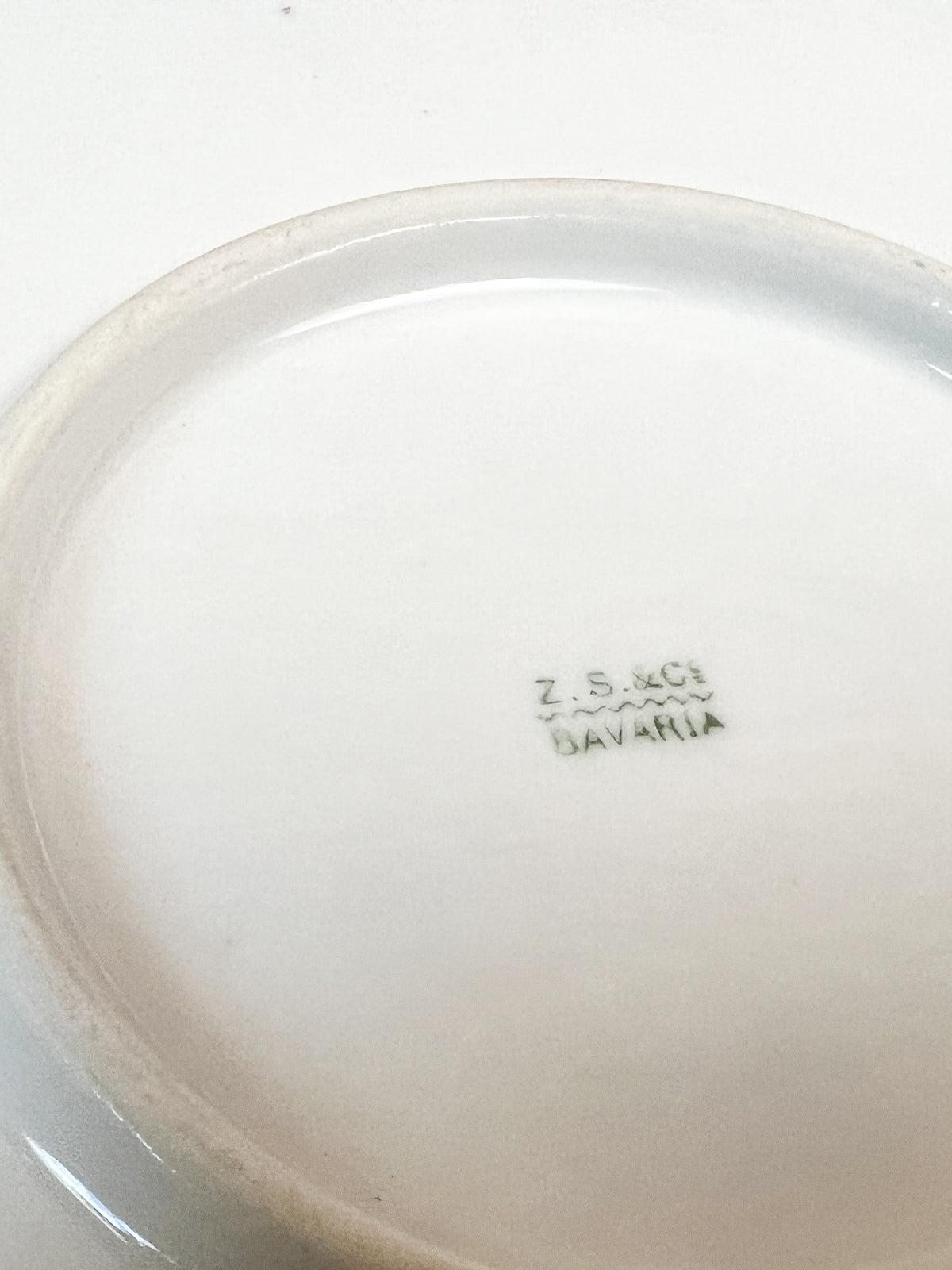Large Antique Charger Platter, Z. S & Co. , Bavaria. C. 1890.