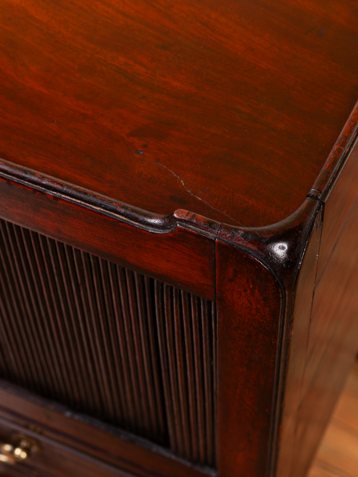 Late 18th Century George III Mahogany Tray Top Commode