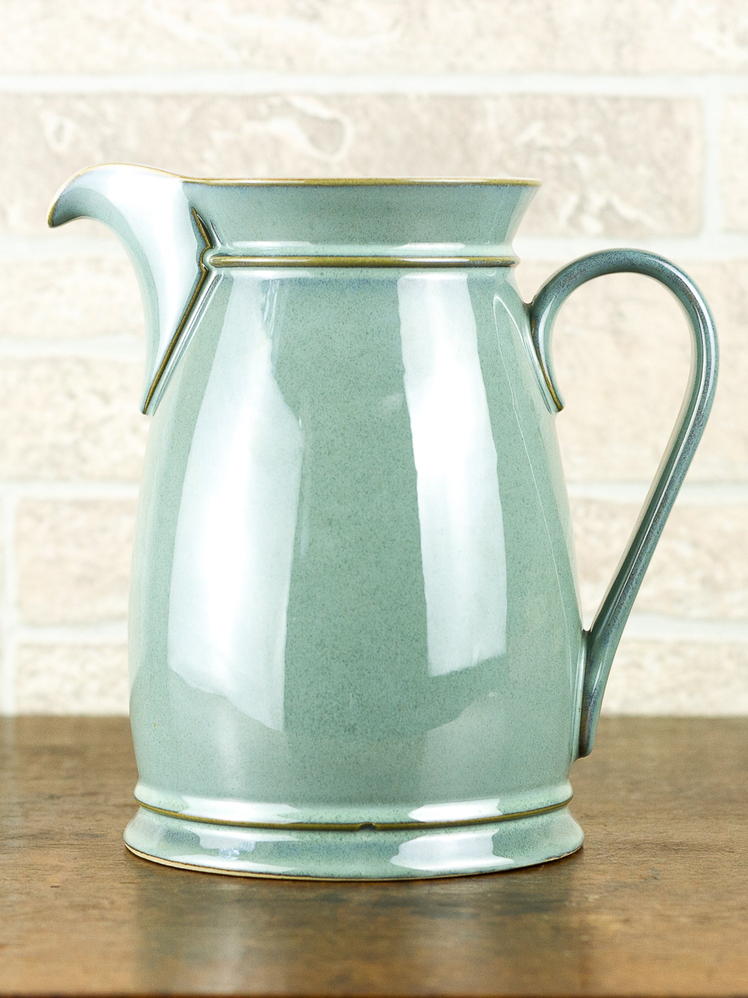 Denby "Regency Green" Large Stoneware Pitcher, England