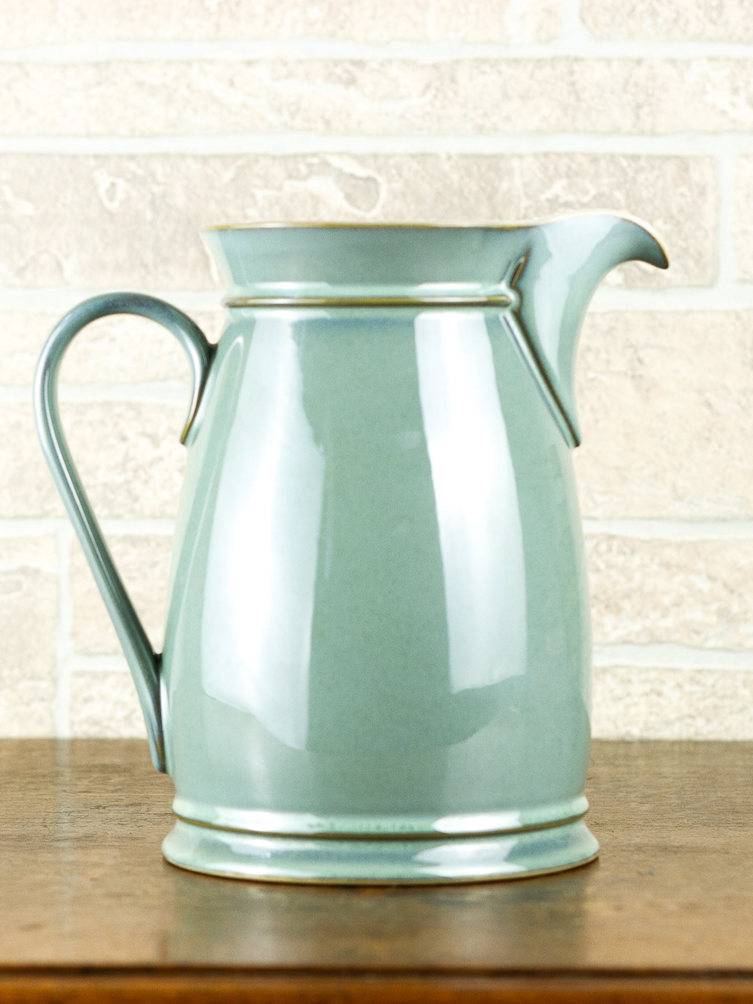 Denby "Regency Green" Large Stoneware Pitcher, England