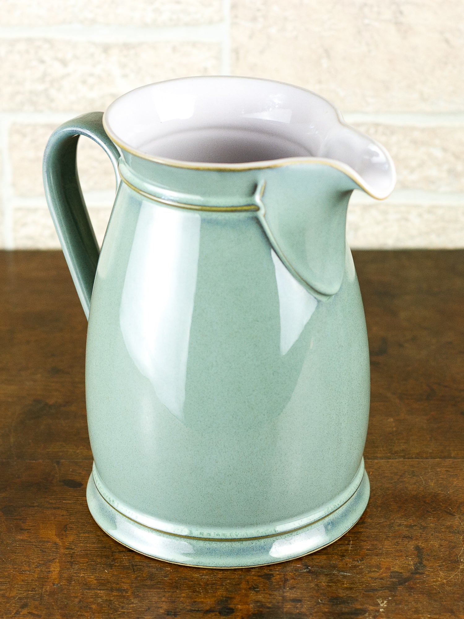 Denby "Regency Green" Large Stoneware Pitcher, England