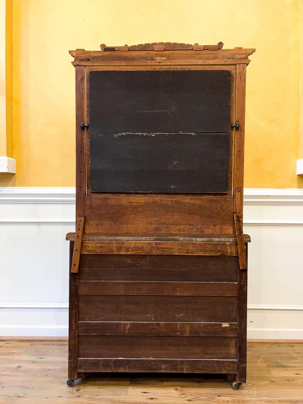 Late 19th Century Eastlake Walnut Marble Top Dresser with Mirror