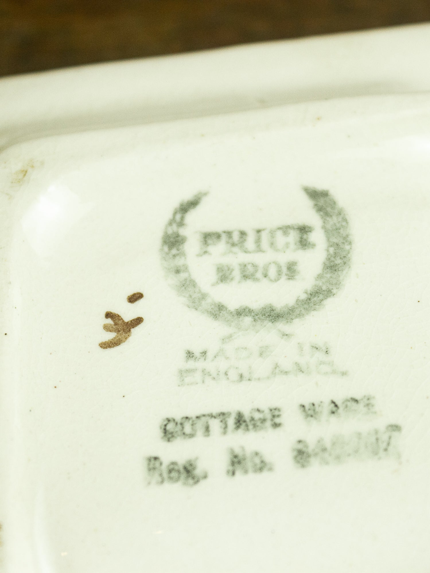 Vintage English Cottage Ware 4 Egg Cups and Tray Set, Price Bros, 1940's.