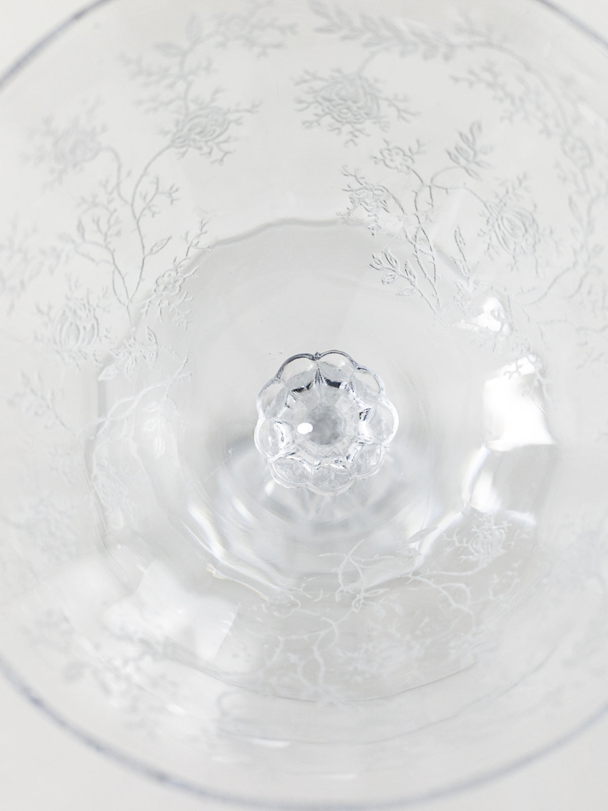 Fostoria Chintz Champagne / Cocktail Glass