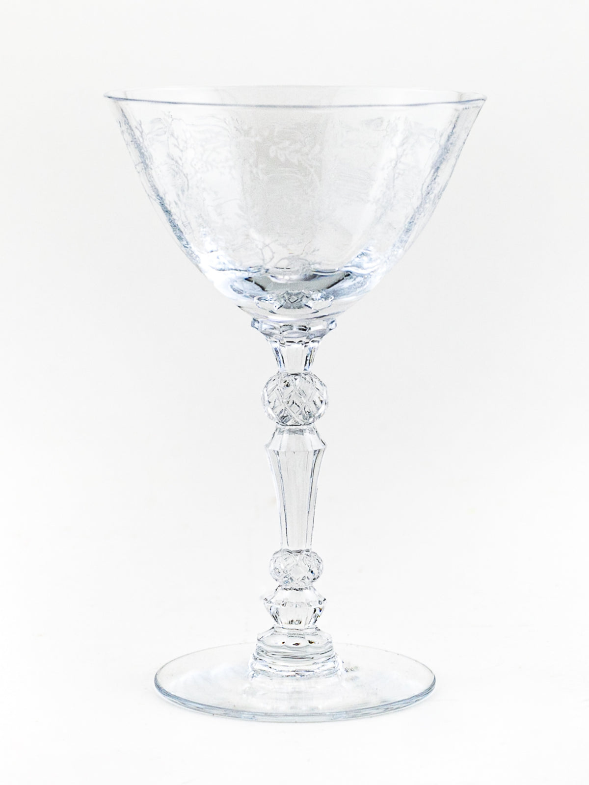 Fostoria Chintz Champagne / Cocktail Glass