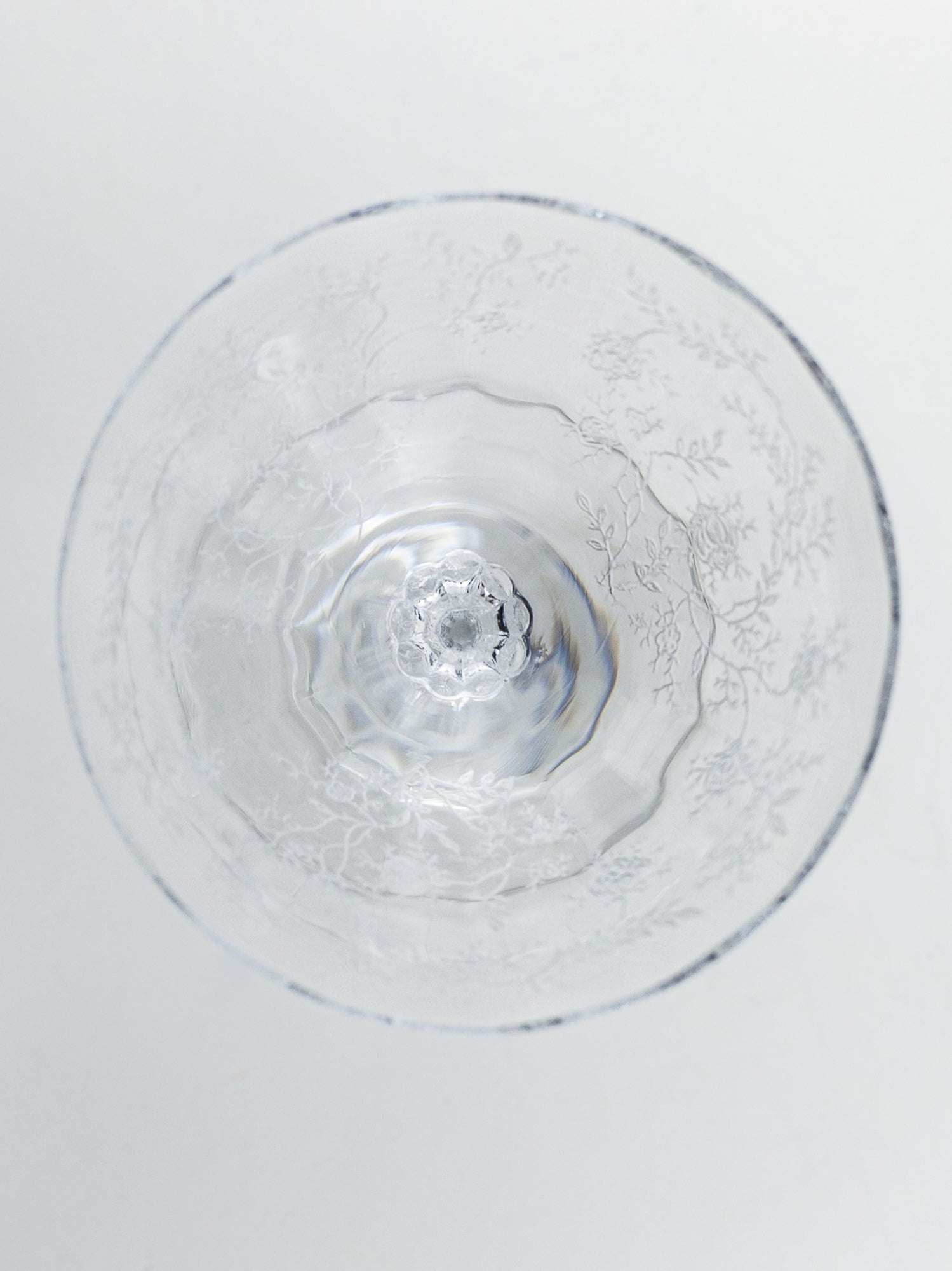 Fostoria Chintz Champagne / Cocktail Glass