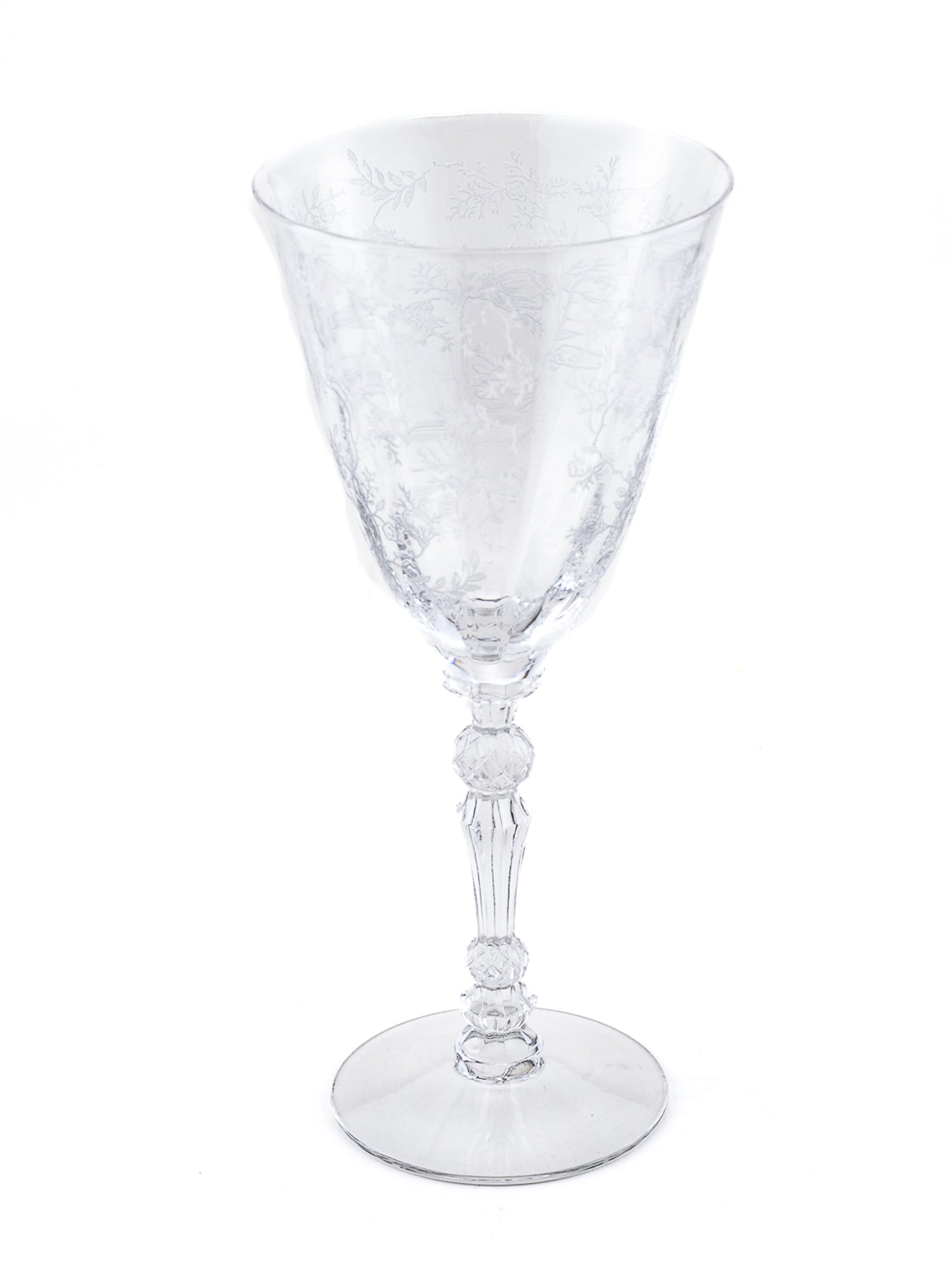 Fostoria "Chintz" Crystal Water Goblet