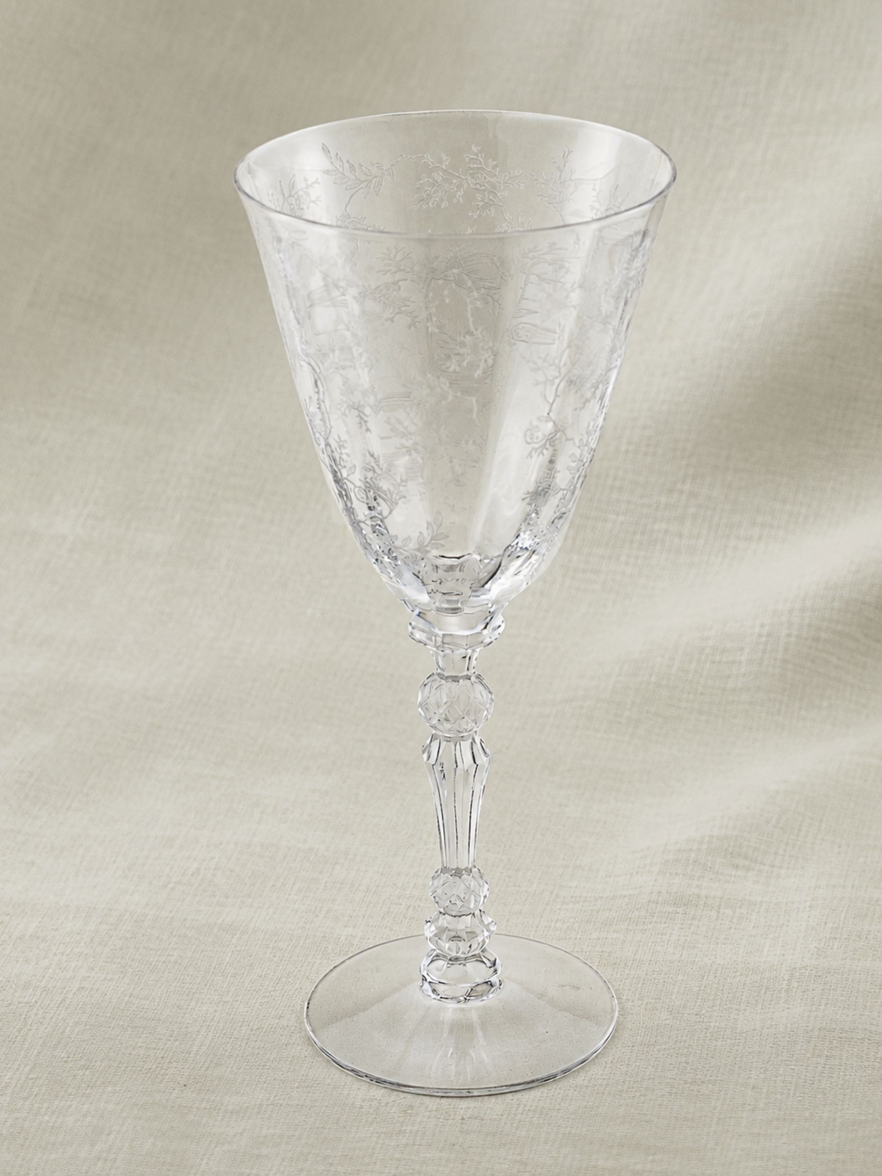 Fostoria "Chintz" Crystal Water Goblet