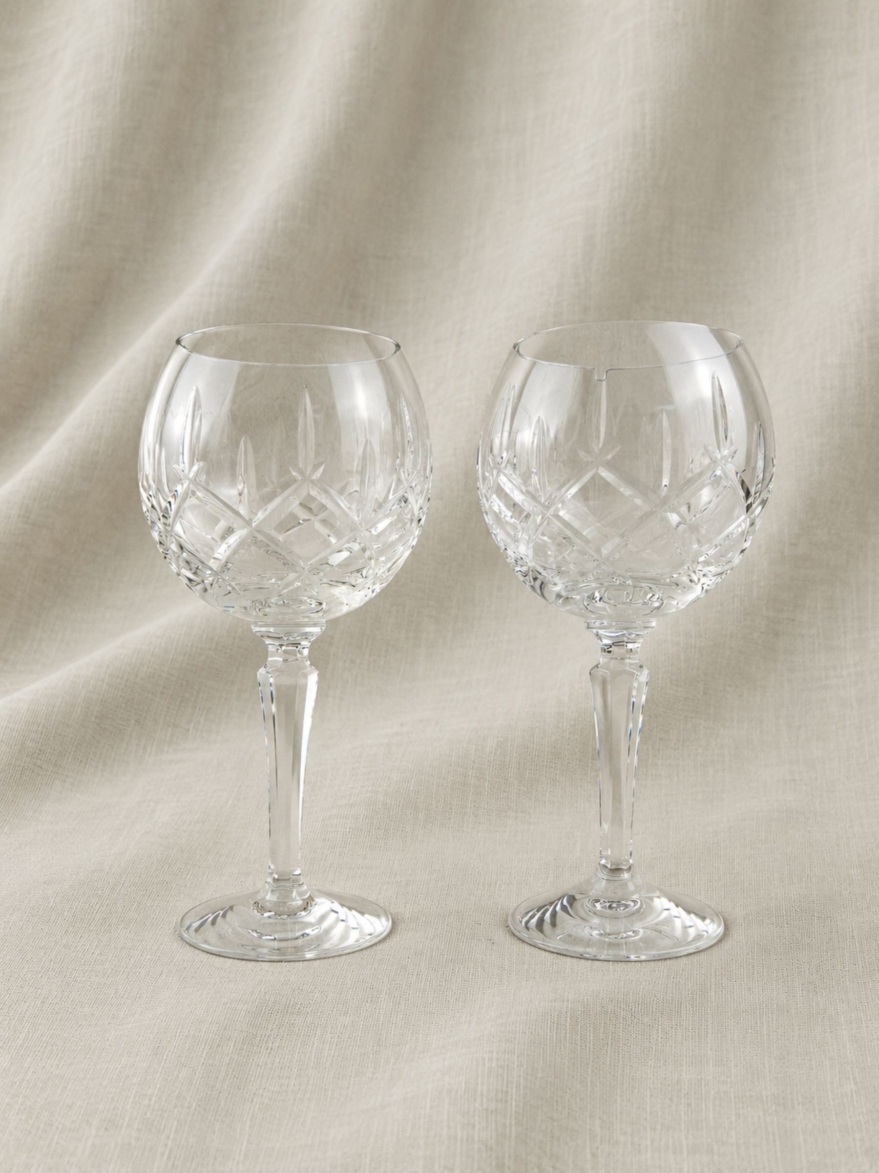 Gorham Lady Anne Lead Crystal Balloon Wine Glasses – Pair