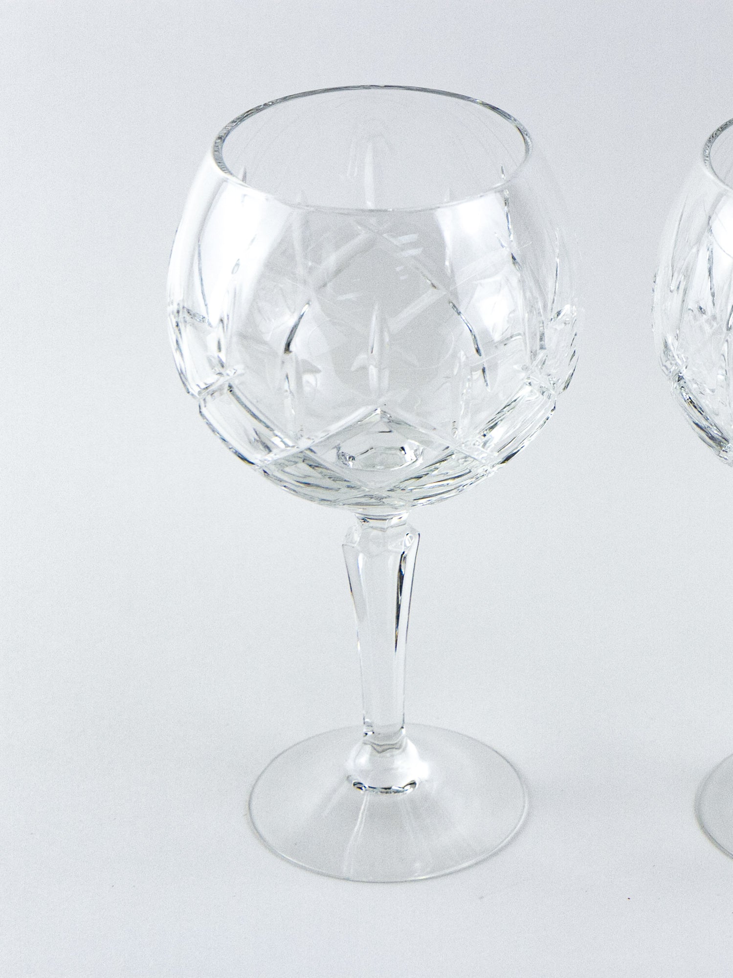 Gorham Lady Anne Lead Crystal Balloon Wine Glasses – Pair