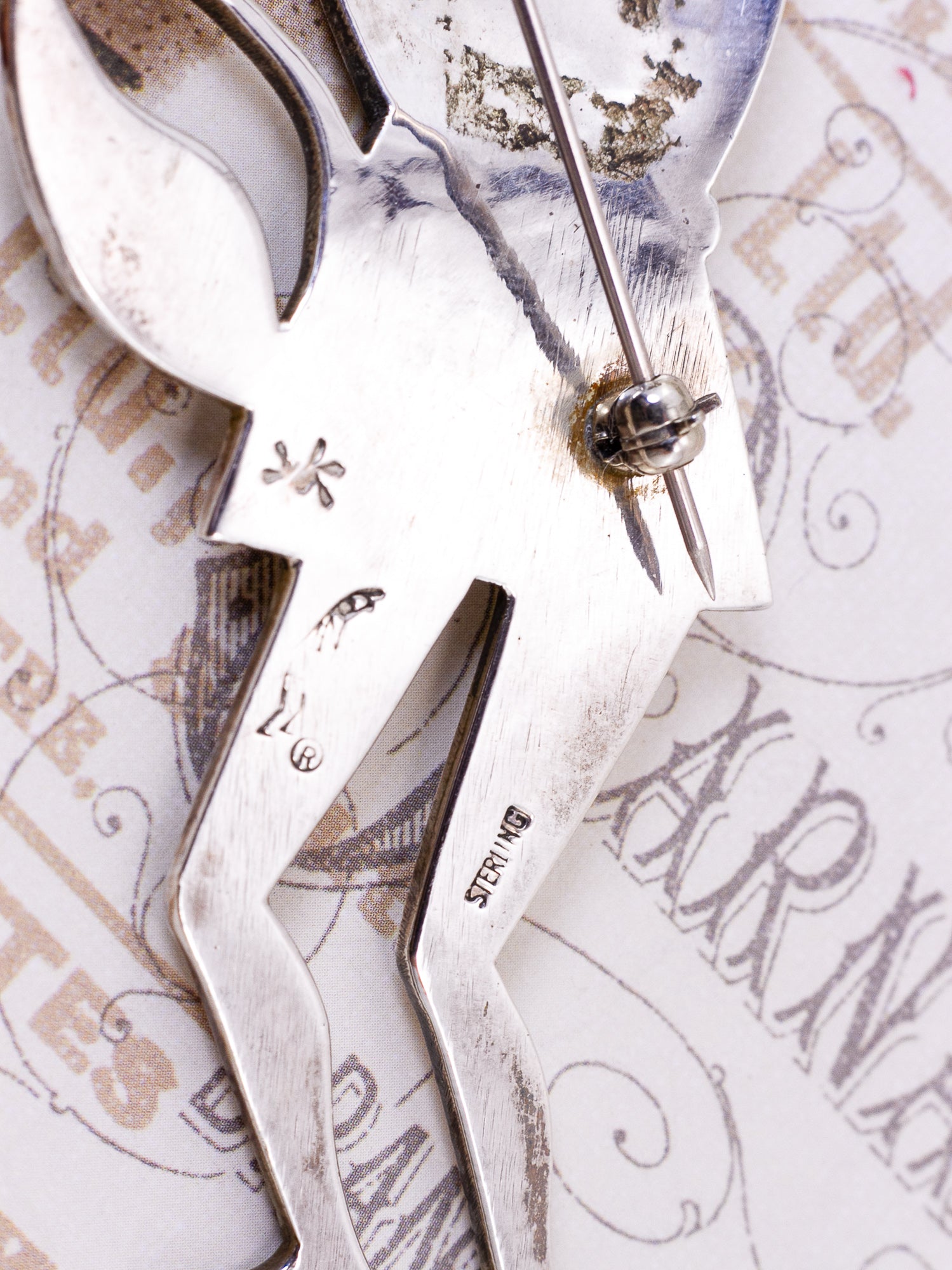 Sterling Silver Kokopelli Brooch and Pendant by Kopavi