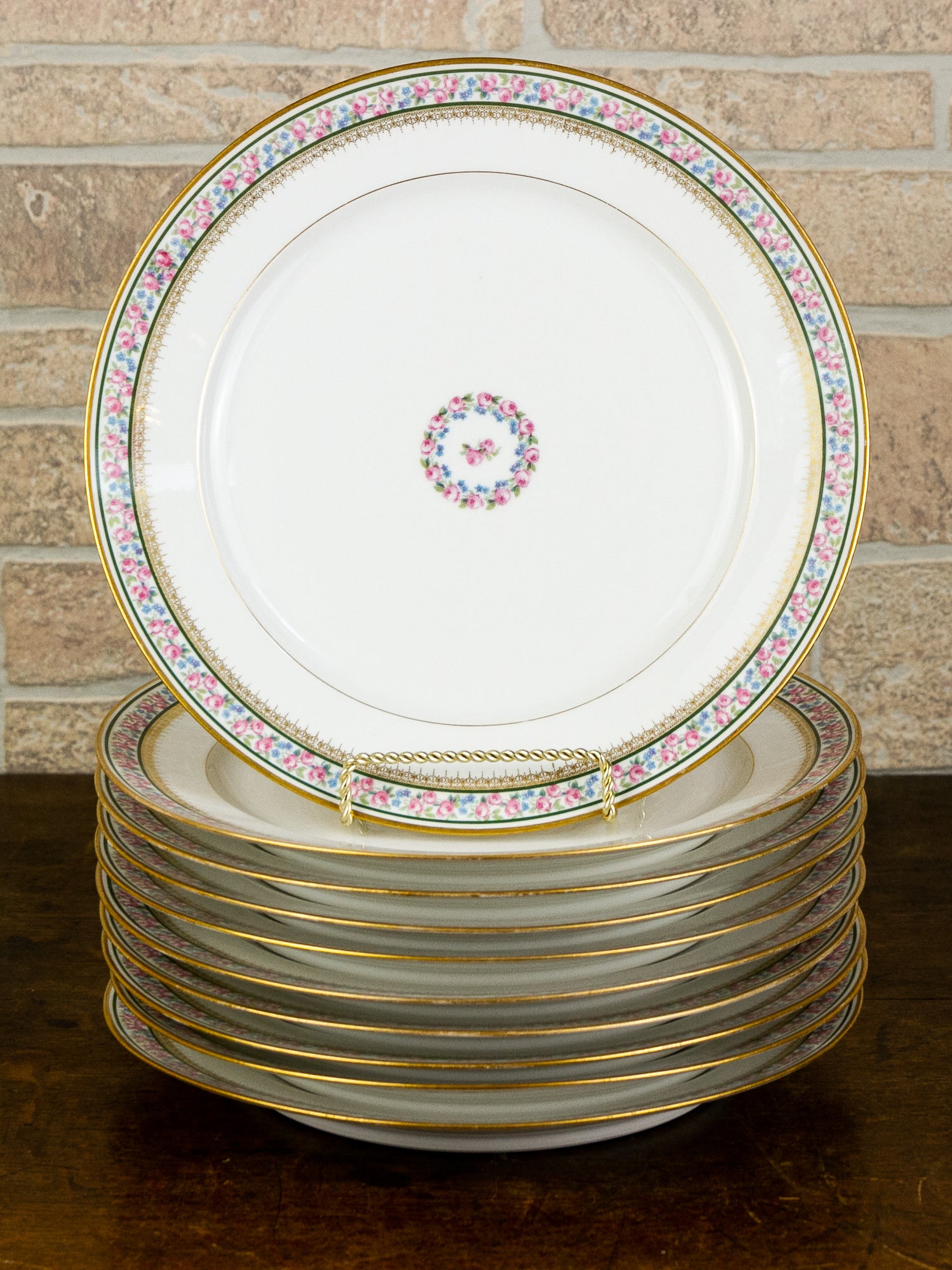 Set of Ten GDA Limoges Dinner Plates for Bailey, Banks & Biddle