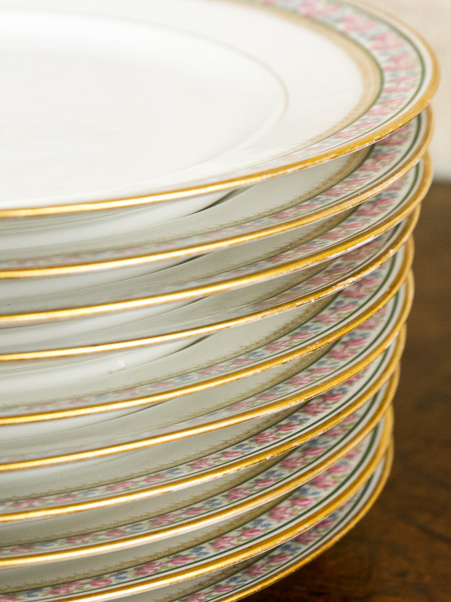 Set of Ten GDA Limoges Dinner Plates for Bailey, Banks & Biddle