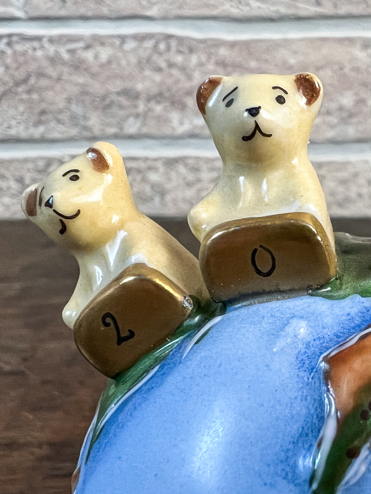 Gérard Ribierre Limoges Millennium Globe Trinket Box with Four Bears, 1999–2000