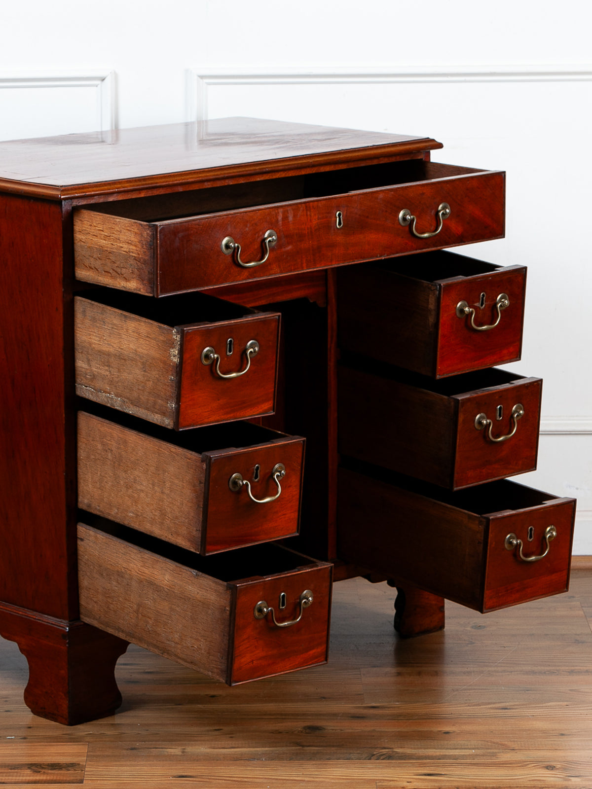 18th Century Georgian Mahogany Small Kneehole Desk