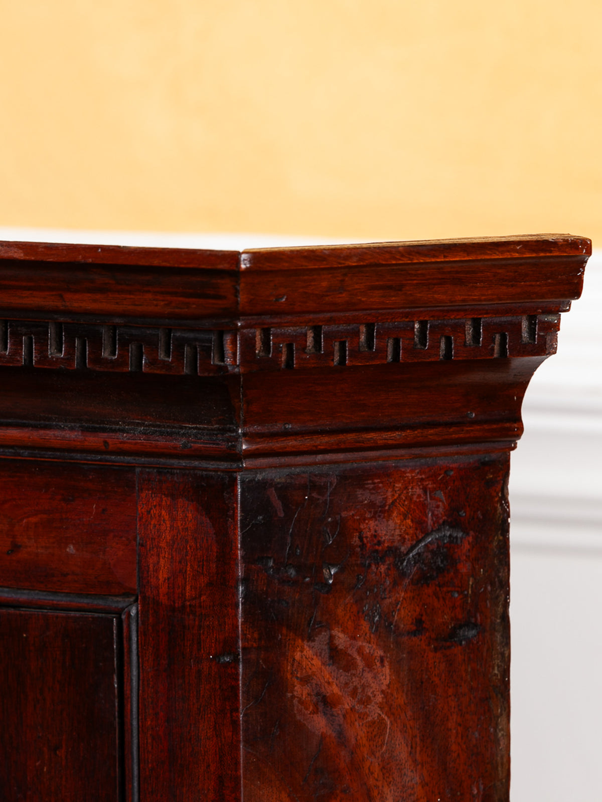 18th Century English Mahogany Hanging Corner Cabinet