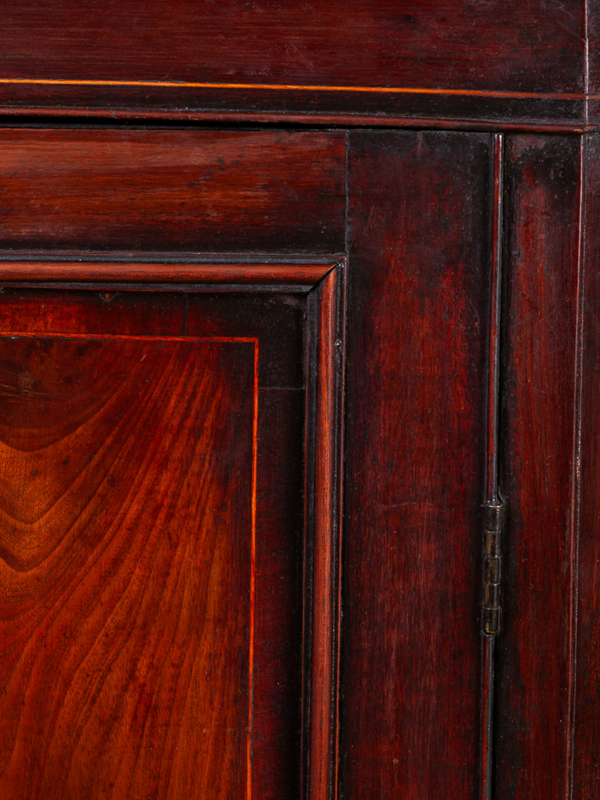 18th Century English Mahogany Hanging Corner Cabinet
