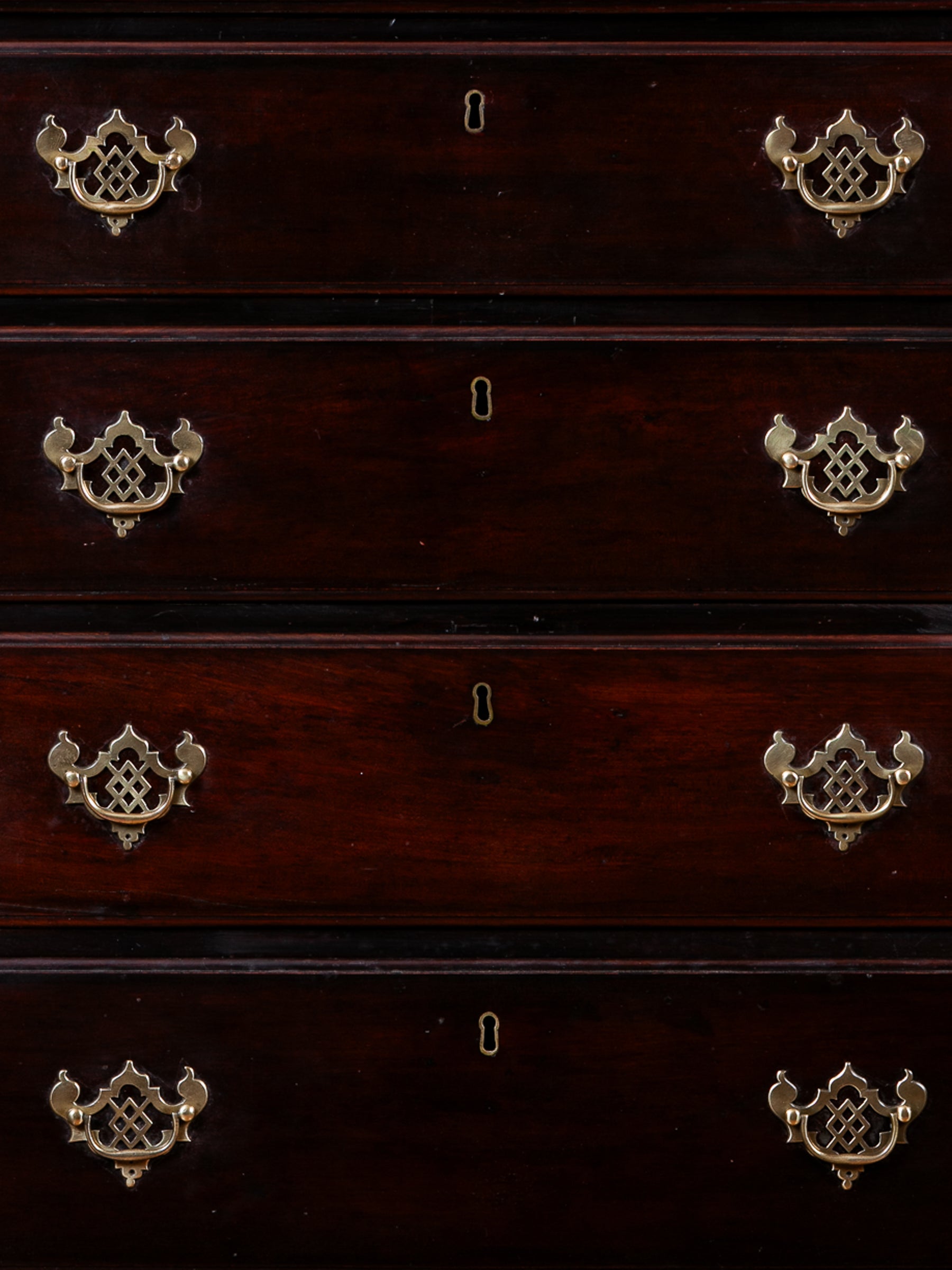 Georgian Mahogany Tall Chest of Drawers