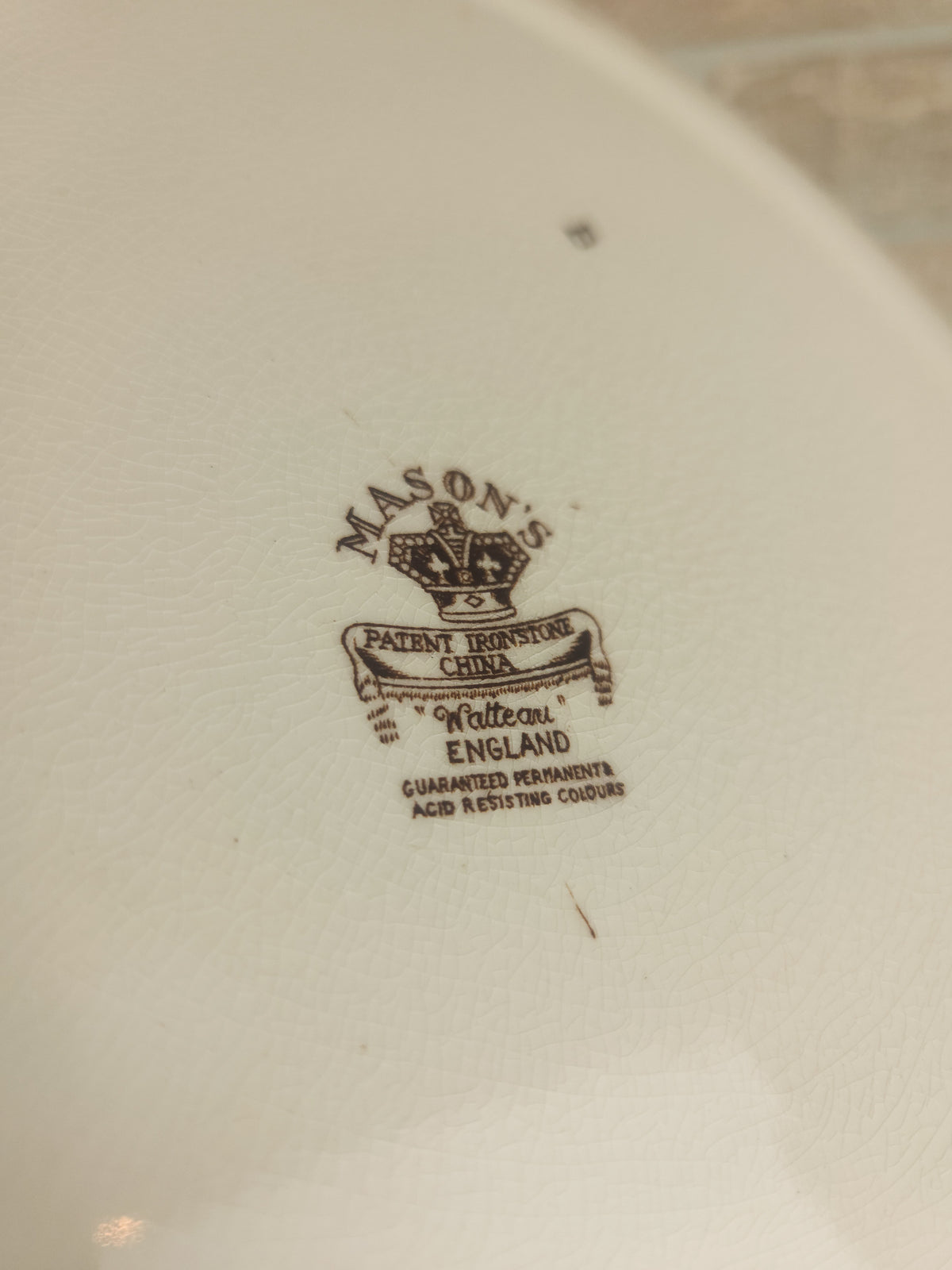 Mason's Watteau Ironstone Serving Platter, Made in England