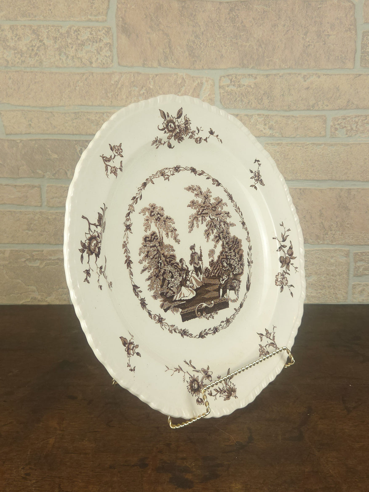 Mason's Watteau Ironstone Serving Platter, Made in England