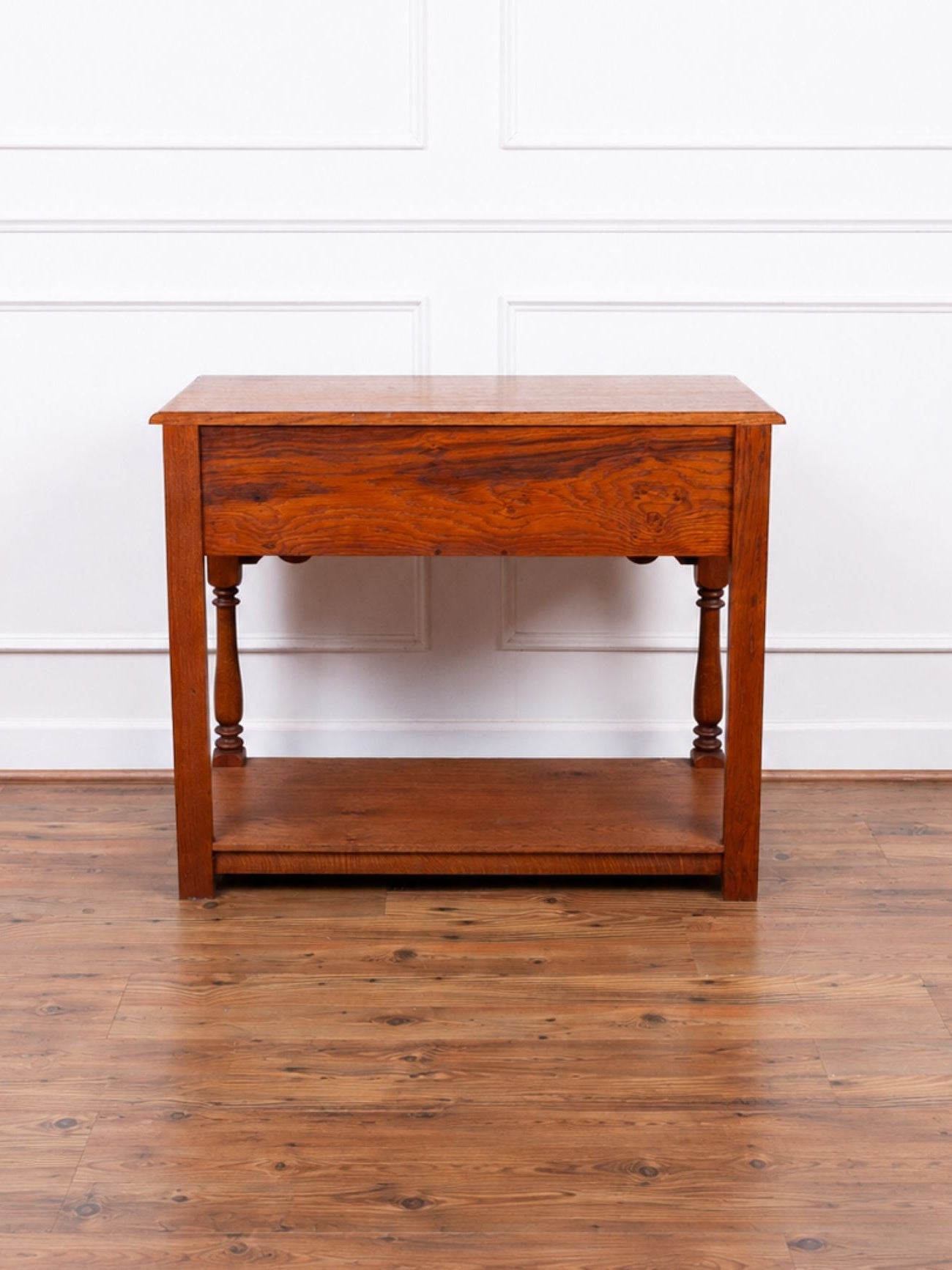 English Oak Server / Sideboard Table with Two Drawers