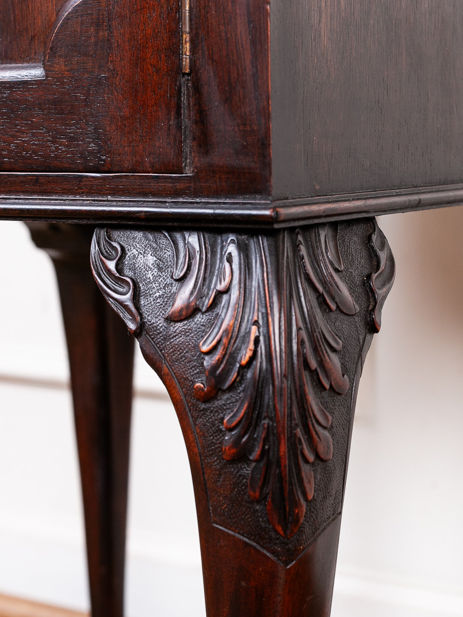 English Mahogany Chippendale Revival Nightstand
