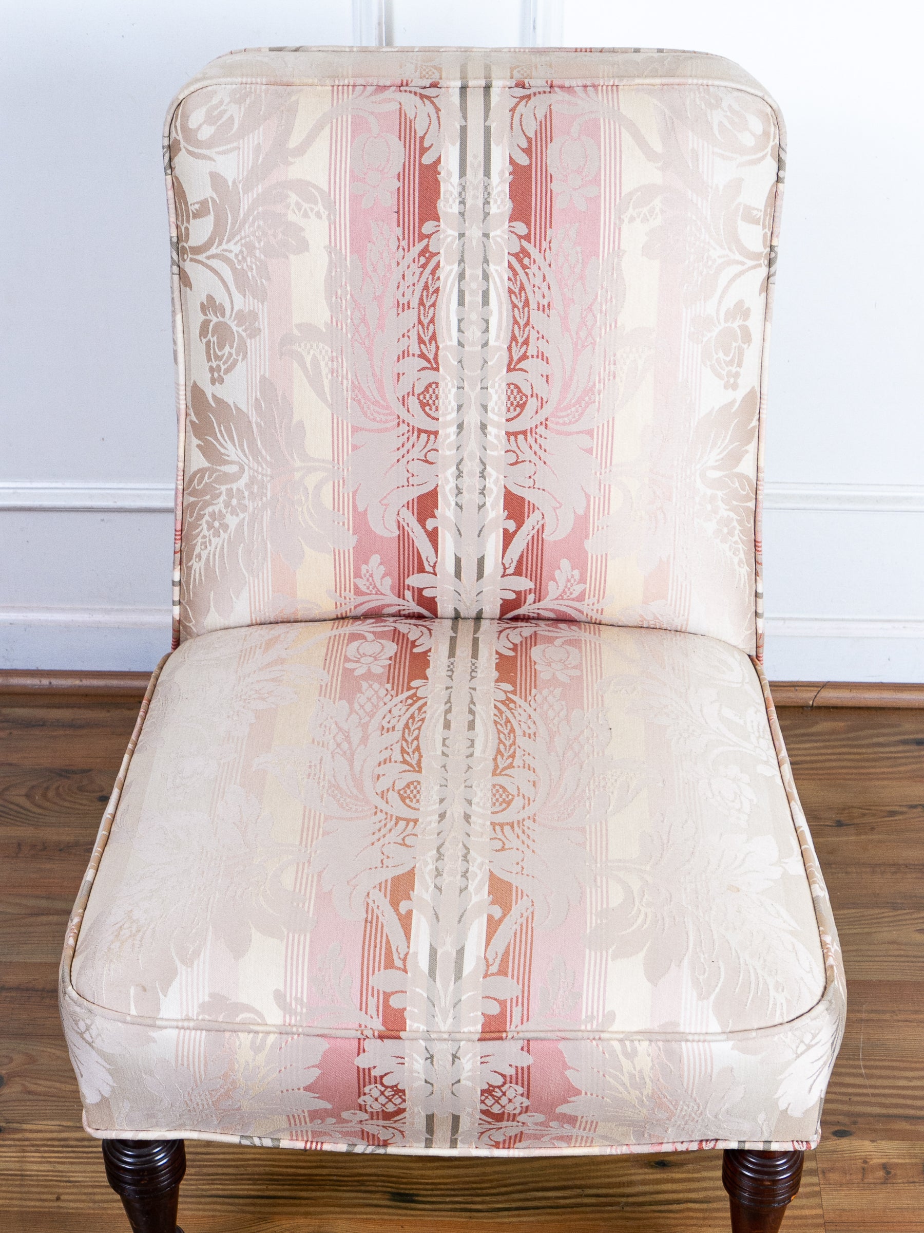Pair of Antique Victorian Low Profile Bedroom or Parlor Chairs C.1880