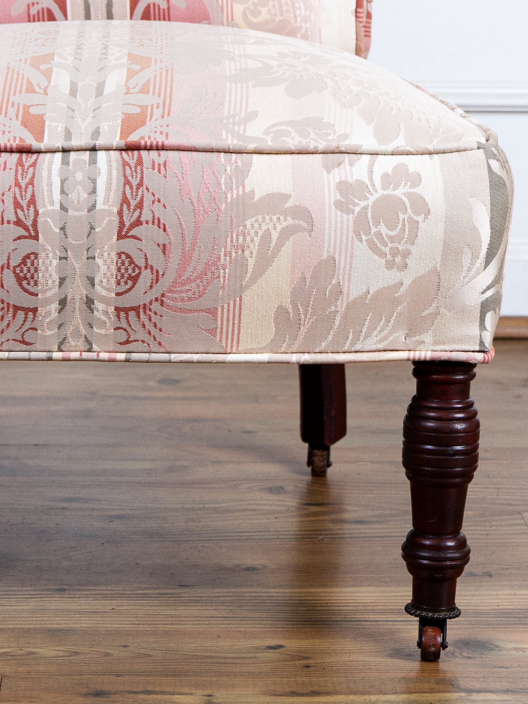 Pair of Antique Victorian Low Profile Bedroom or Parlor Chairs C.1880