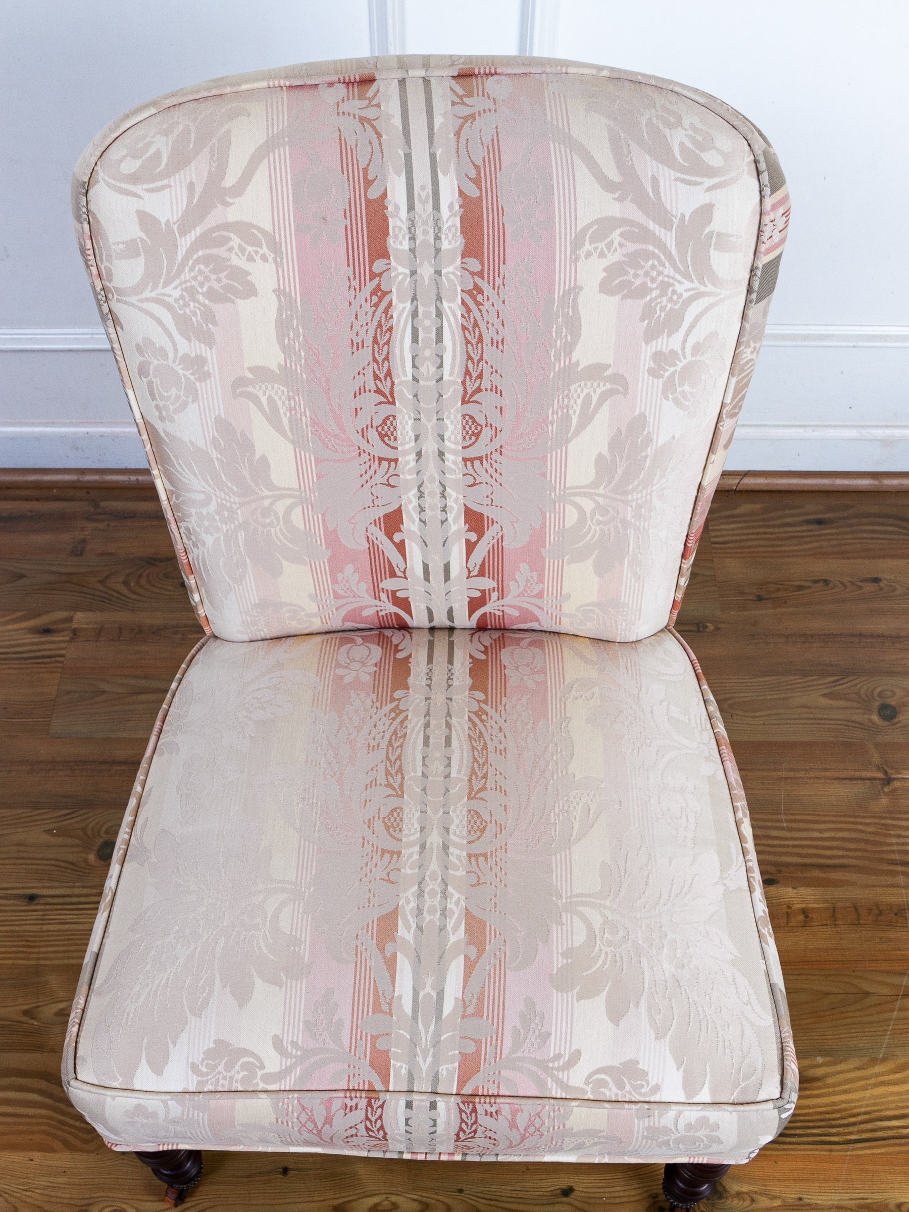 Pair of Antique Victorian Low Profile Bedroom or Parlor Chairs C.1880