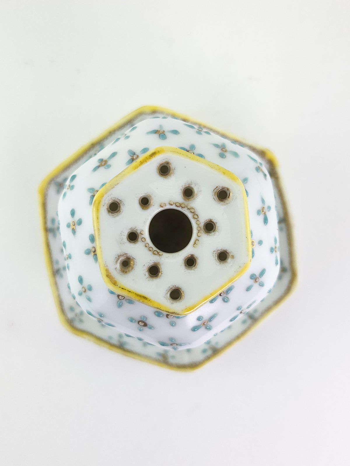 Antique Nippon Hand Painted Porcelain Hat Pin Holder – Morimura Era Japanese Vanity Accessory