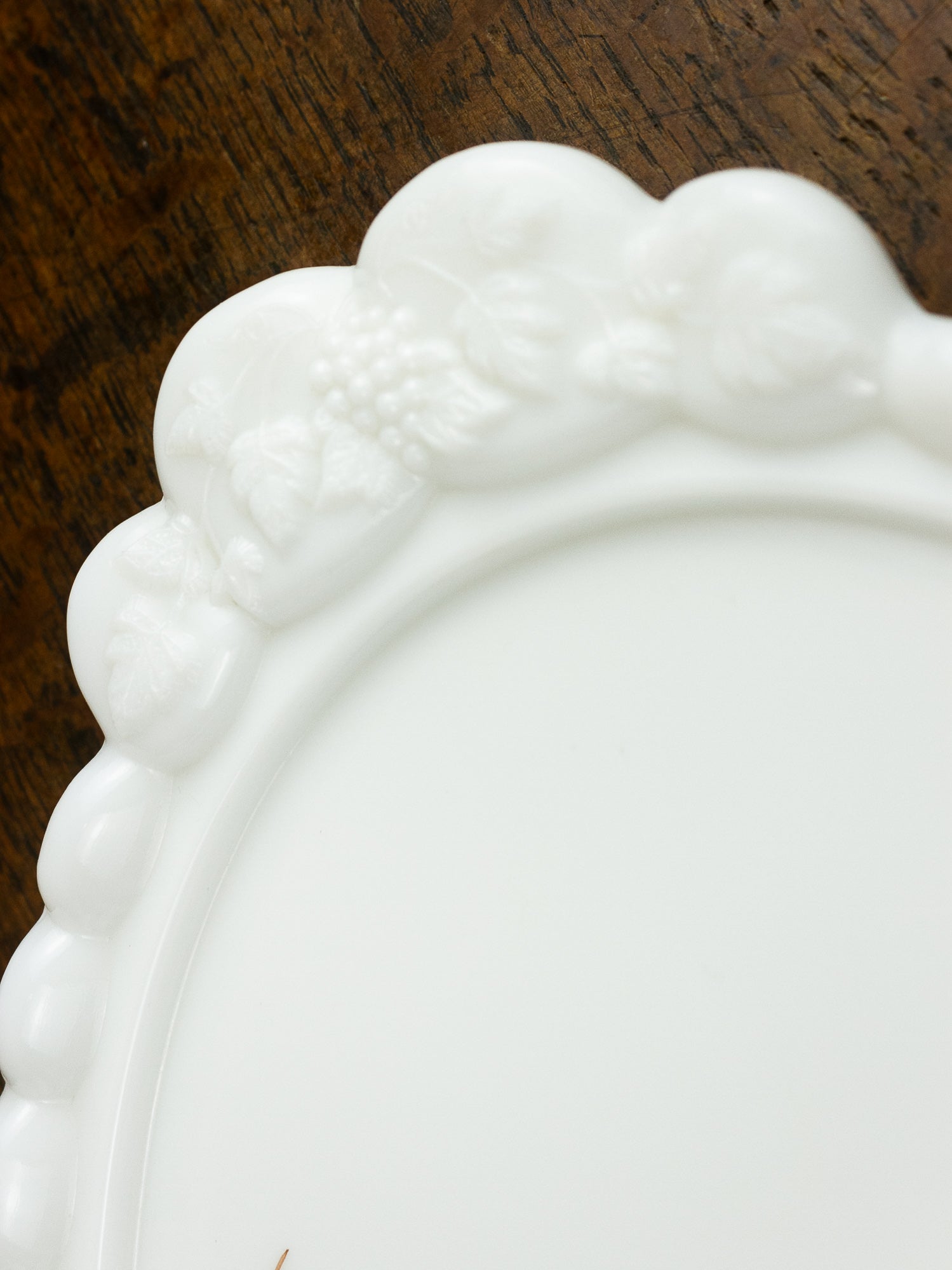 Westmoreland Hand-Painted Milk Glass Dresser Set, Circa 1950