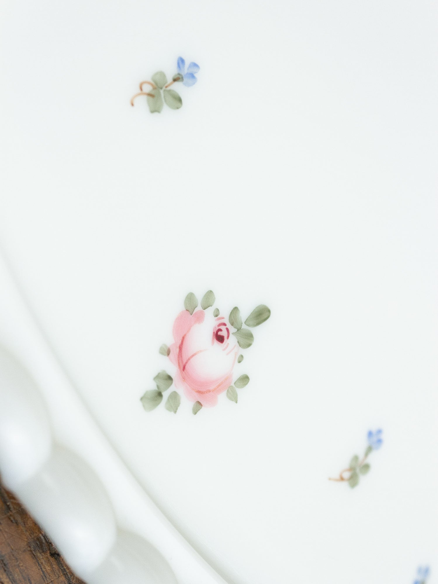 Westmoreland Hand-Painted Milk Glass Dresser Set, Circa 1950
