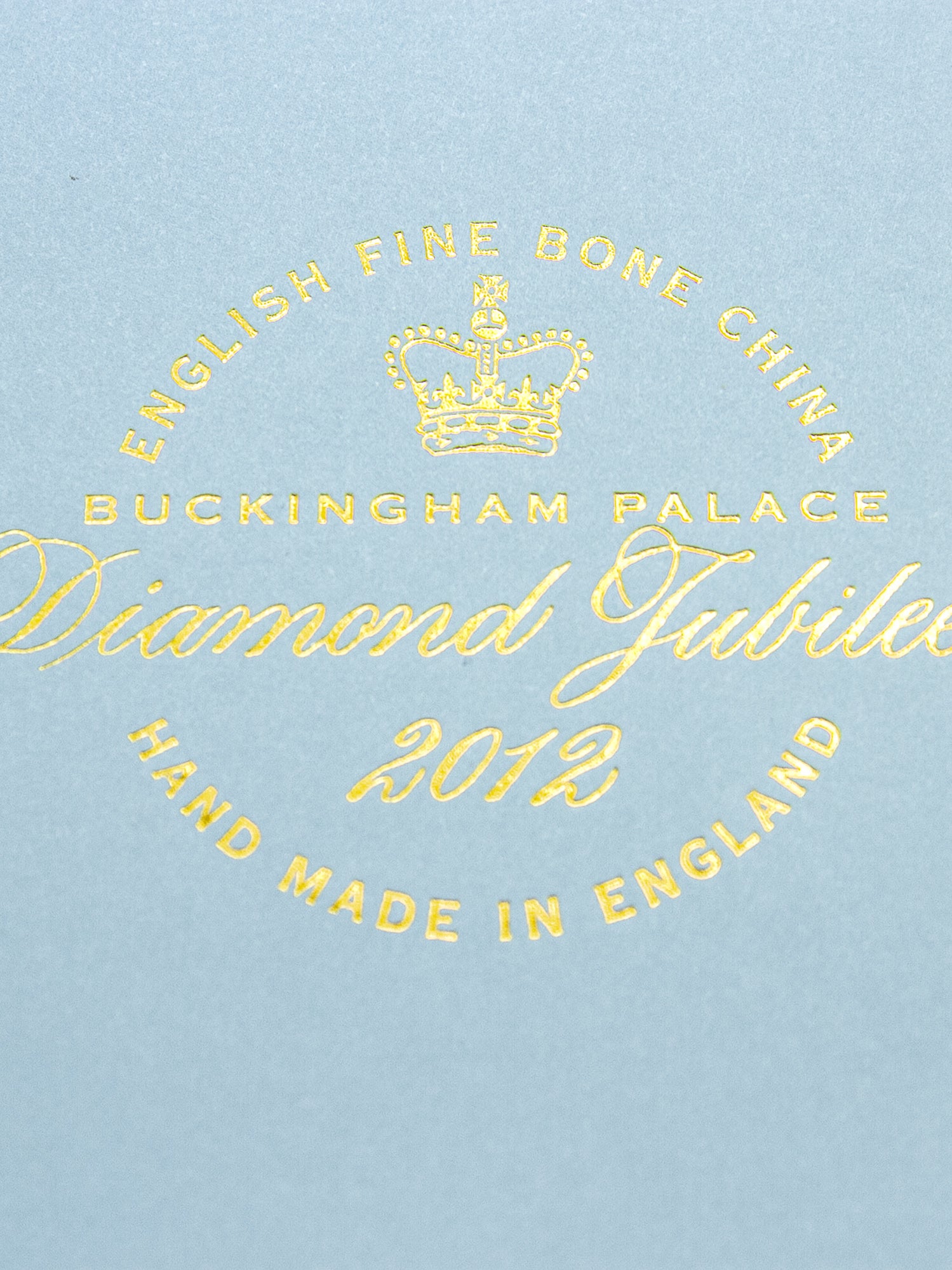 English Royal Collection Queen Elizabeth II Diamond Jubilee Porcelain Commemorative Plate