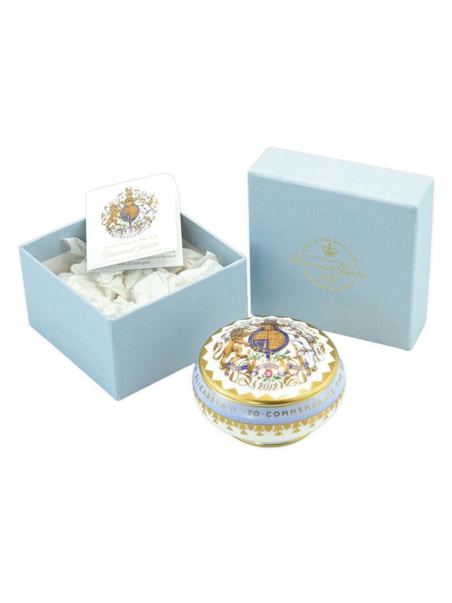 Royal Collection Diamond Jubilee Fine Bone China Trinket Box