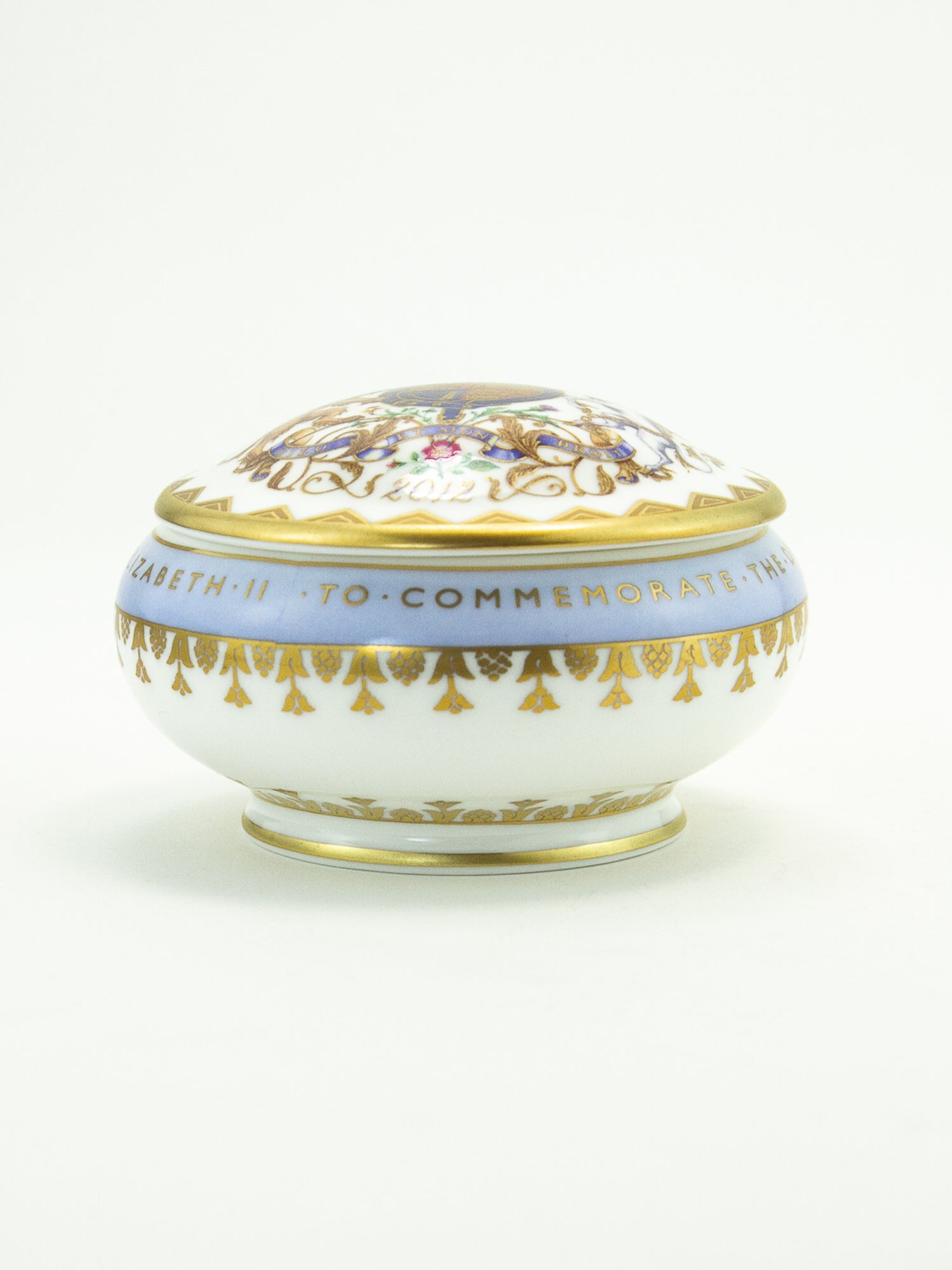 Royal Collection Diamond Jubilee Fine Bone China Trinket Box